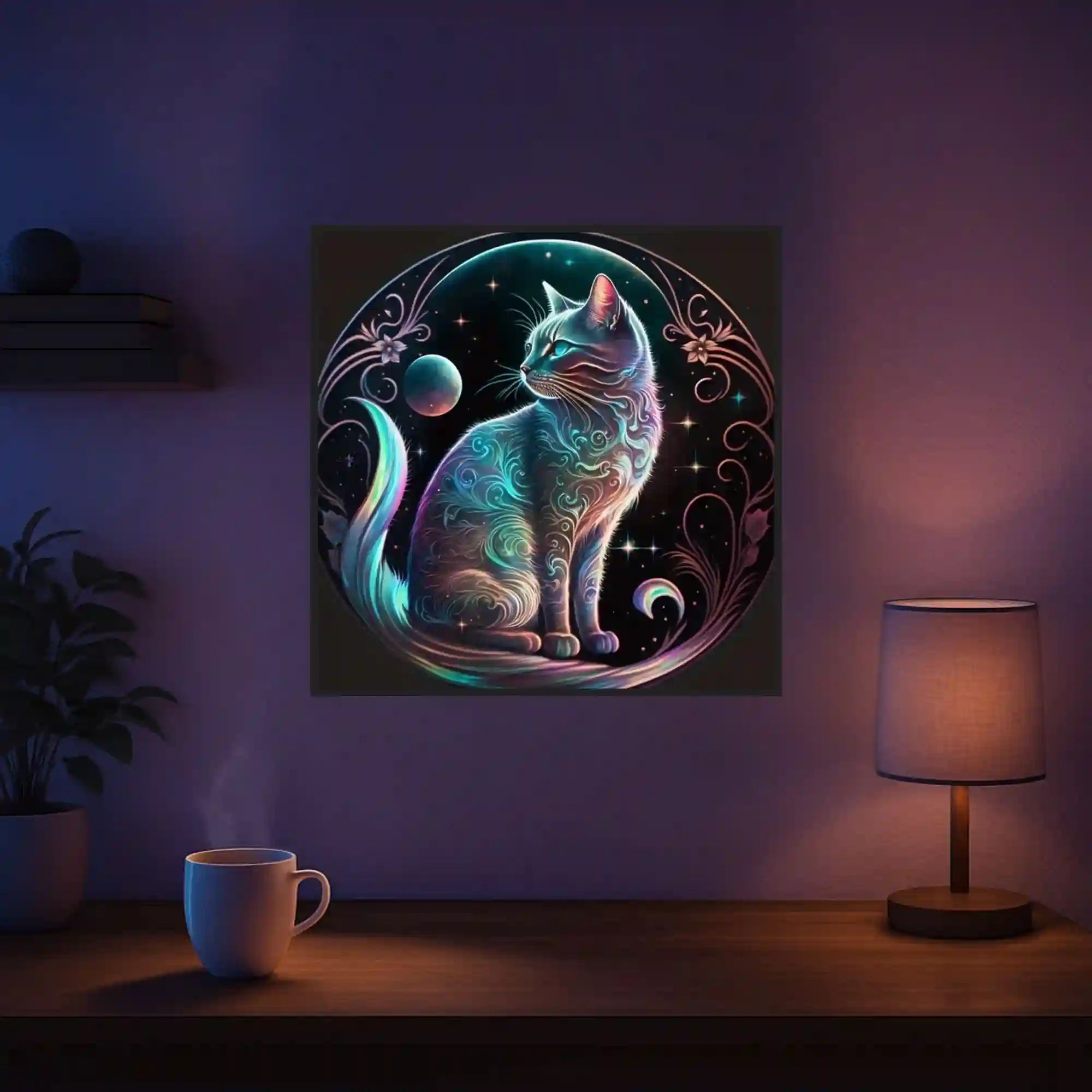 Diamond Painting - Cat on the Moon