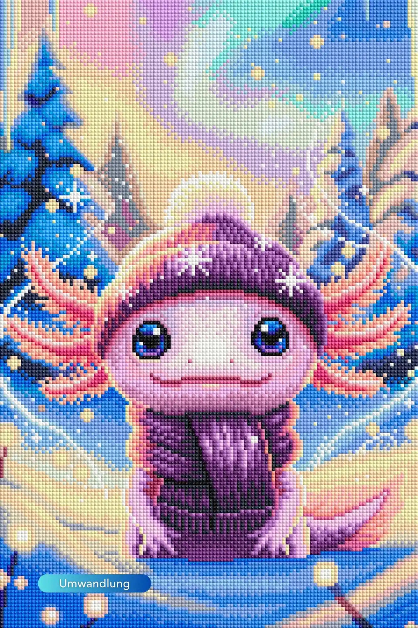 Diamond Painting - Axolotl im Urlaub