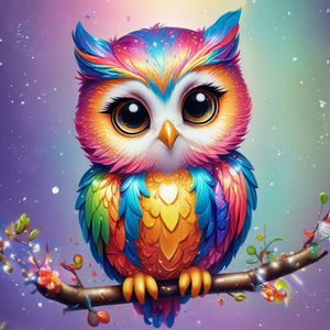 Diamond Painting Fairydust Special - Eule Fridolin