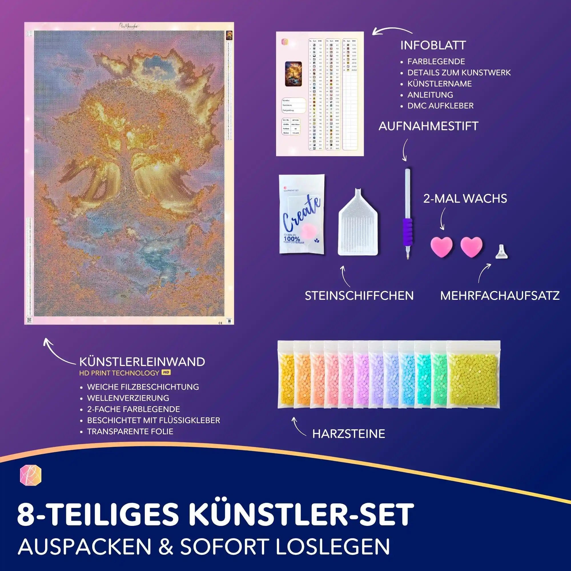 Diamond Painting 7 Tage Special - Der goldene Weltenbaum