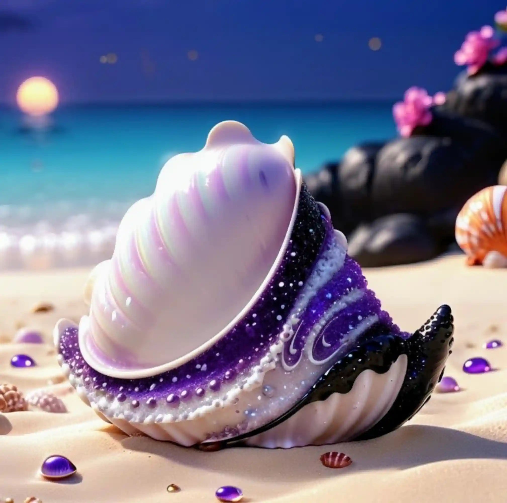 Diamond Painting - Muschel Violett