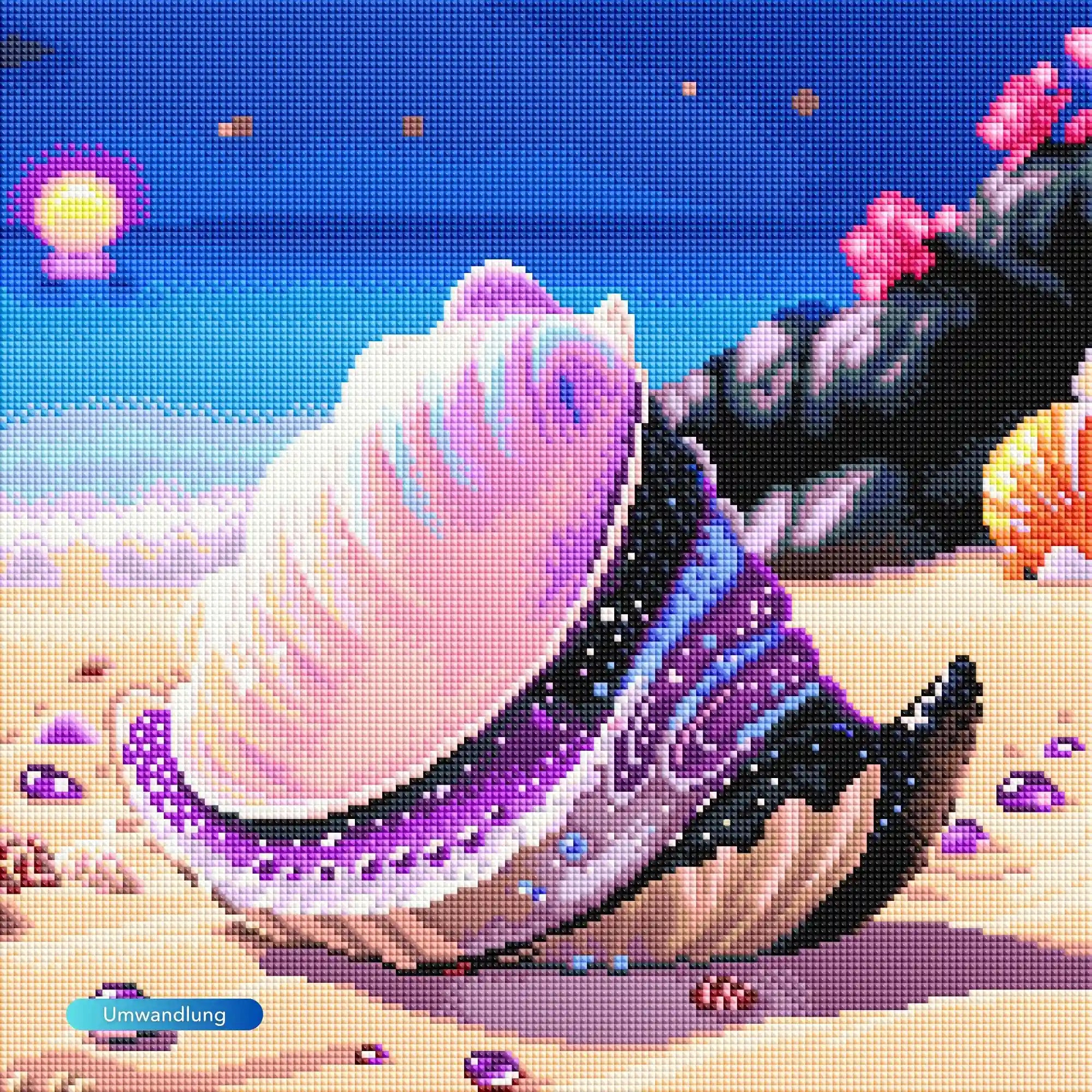 Diamond Painting - Muschel Violett