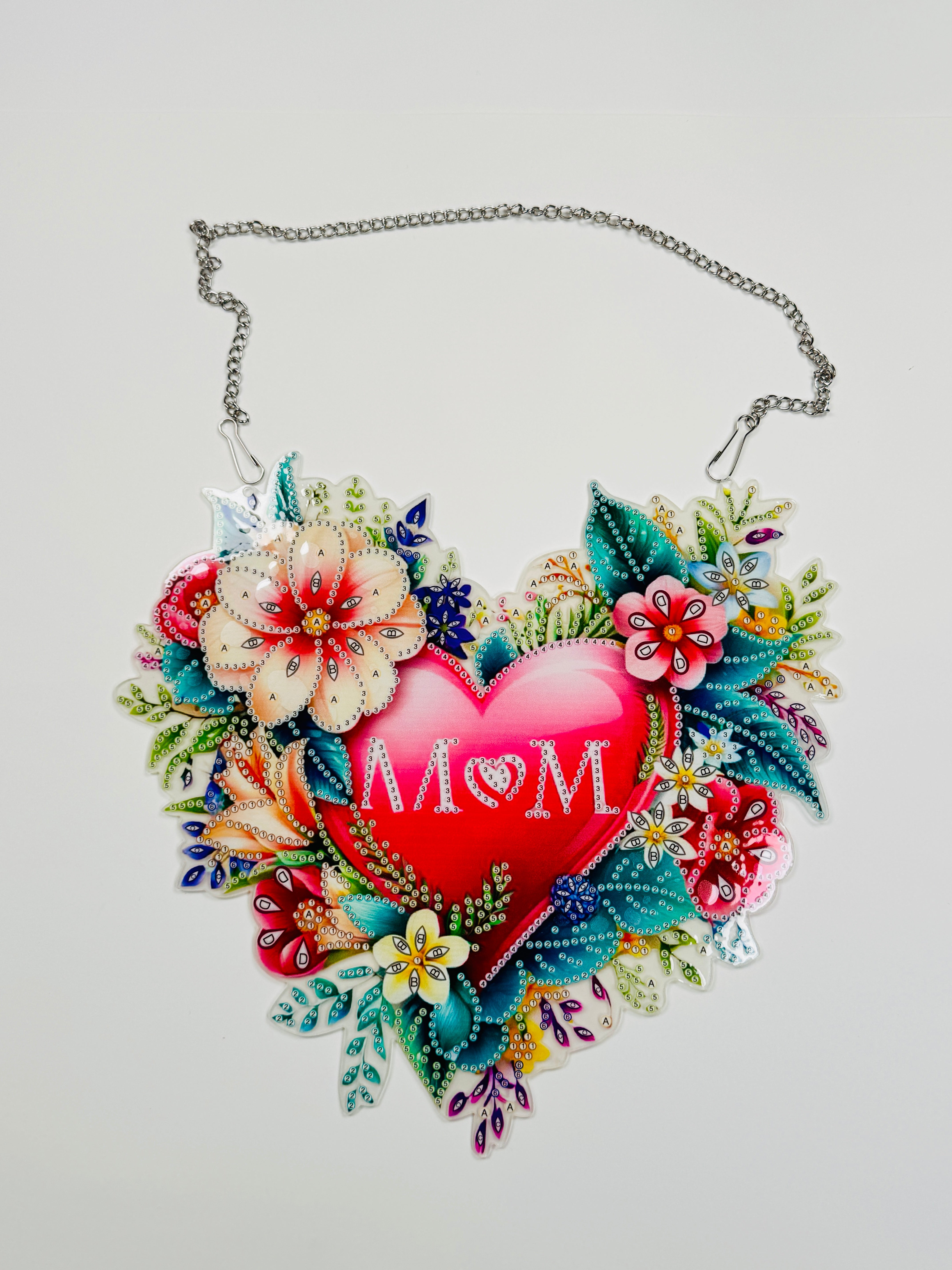 Diamond Painting Aufhänger - Herz Mom