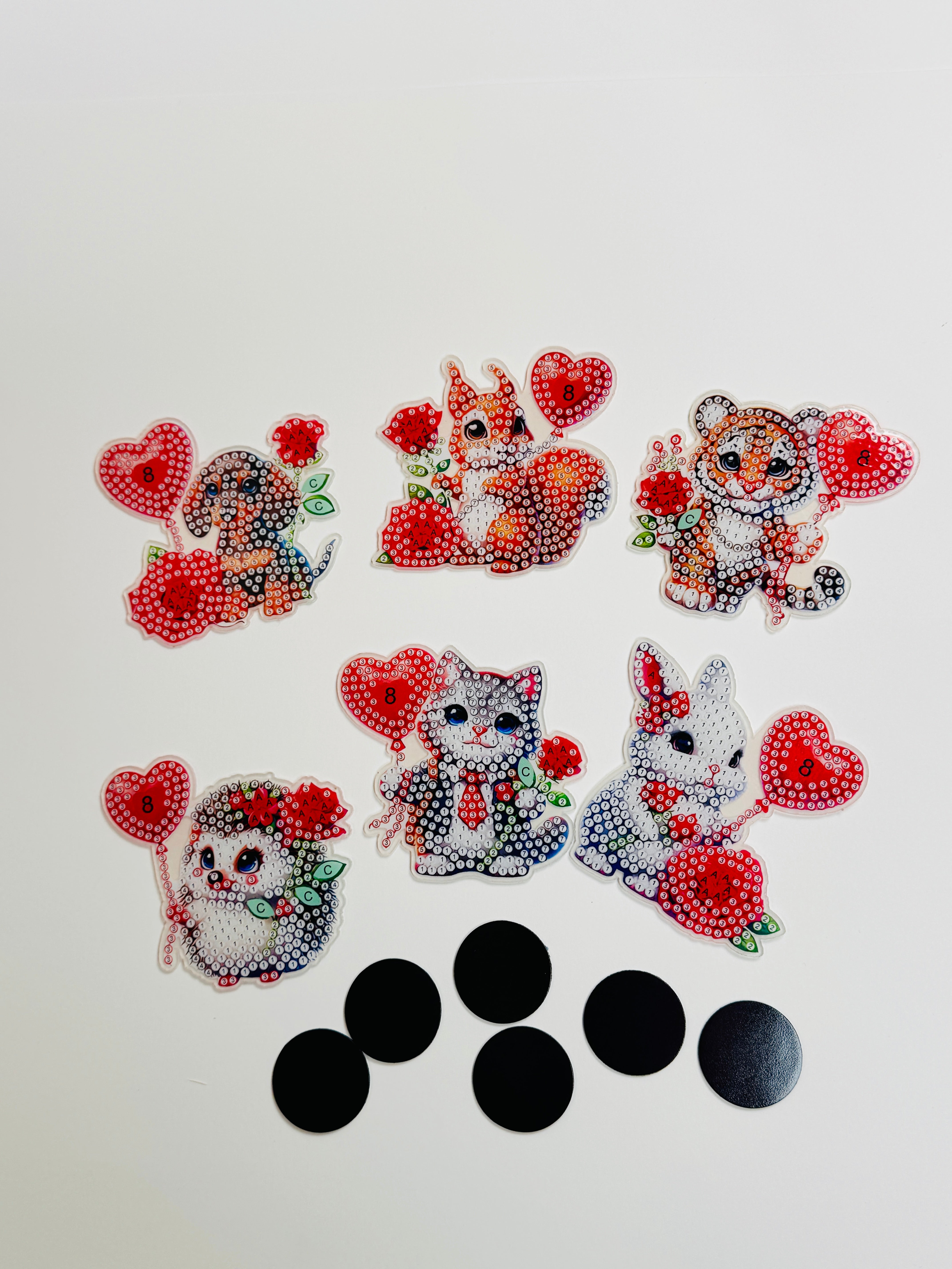 Diamond Painting Kühlschrankmagnete - Süße Tiere