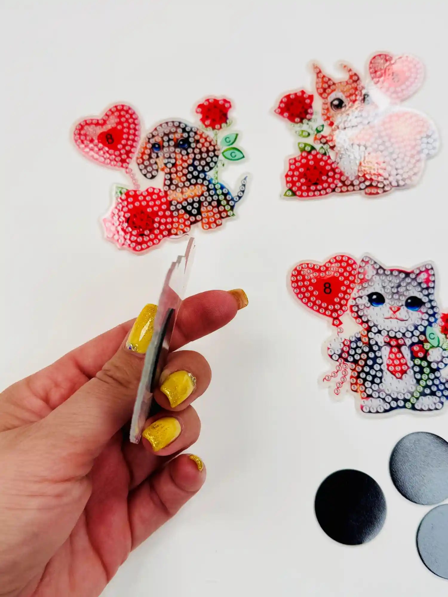 Diamond Painting Kühlschrankmagnete - Süße Tiere