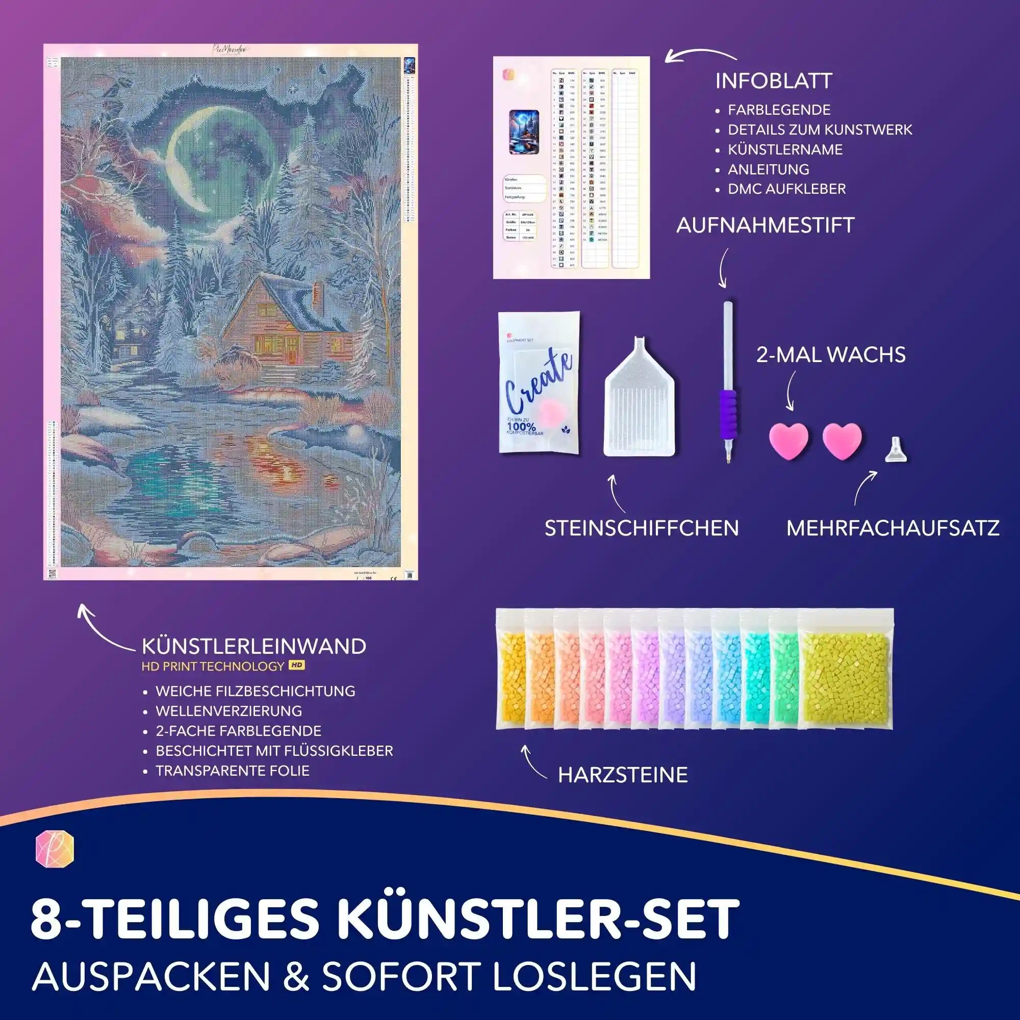 Diamond Painting - Zuflucht im Silberlicht "Limited Edition"