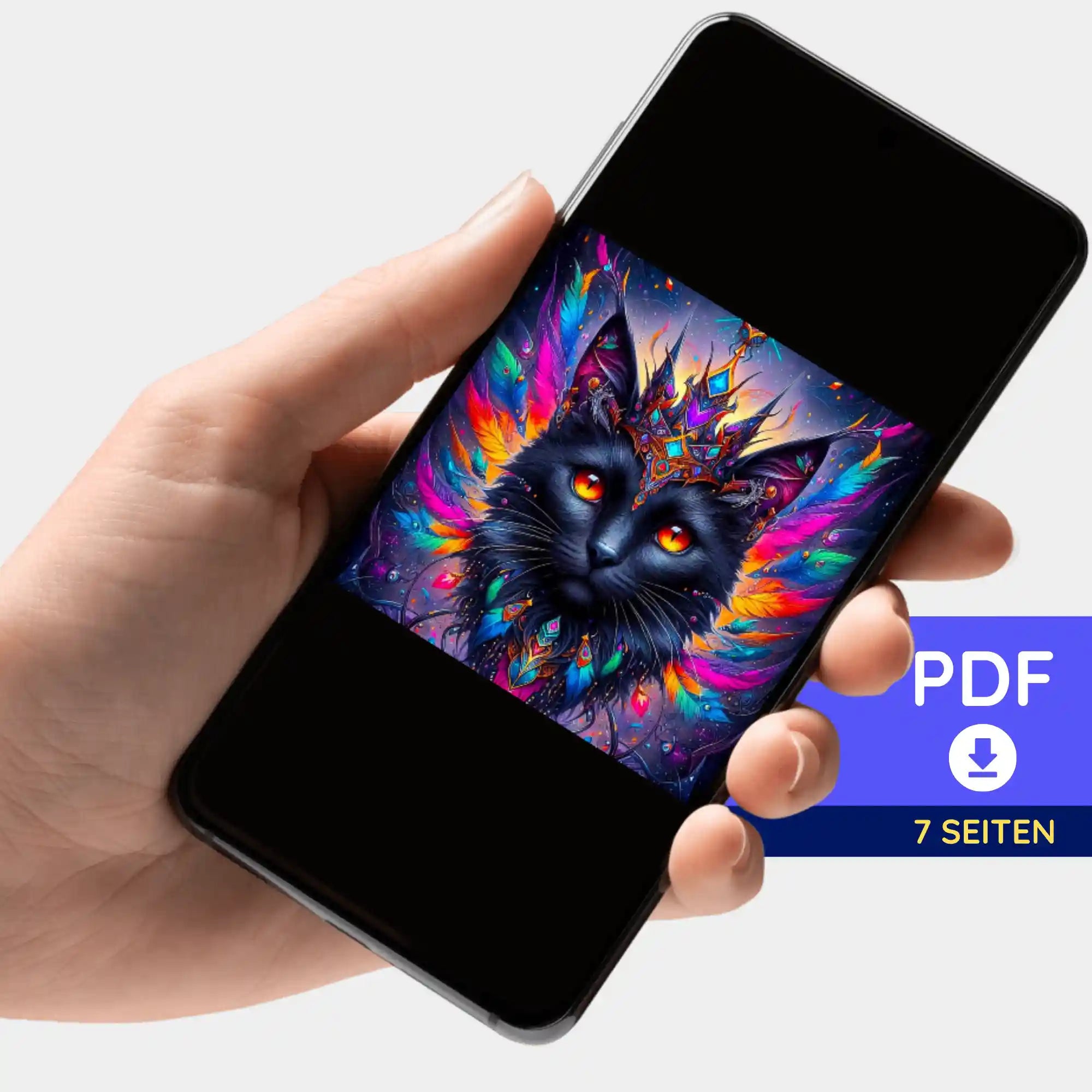 Digitale Bildmappe - Mystic colorsplash Cat