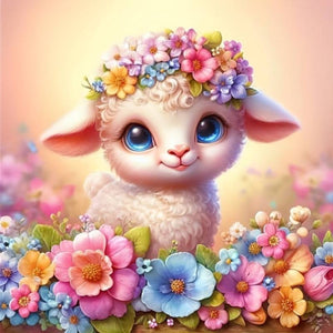 Diamond Painting - Osterlämmchen Lupina