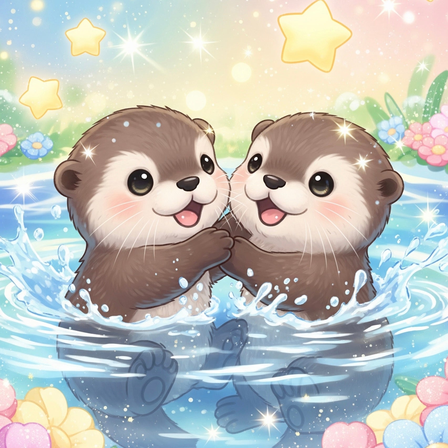 Diamond Painting 7 Tage Special - Ottis im Sternenbad