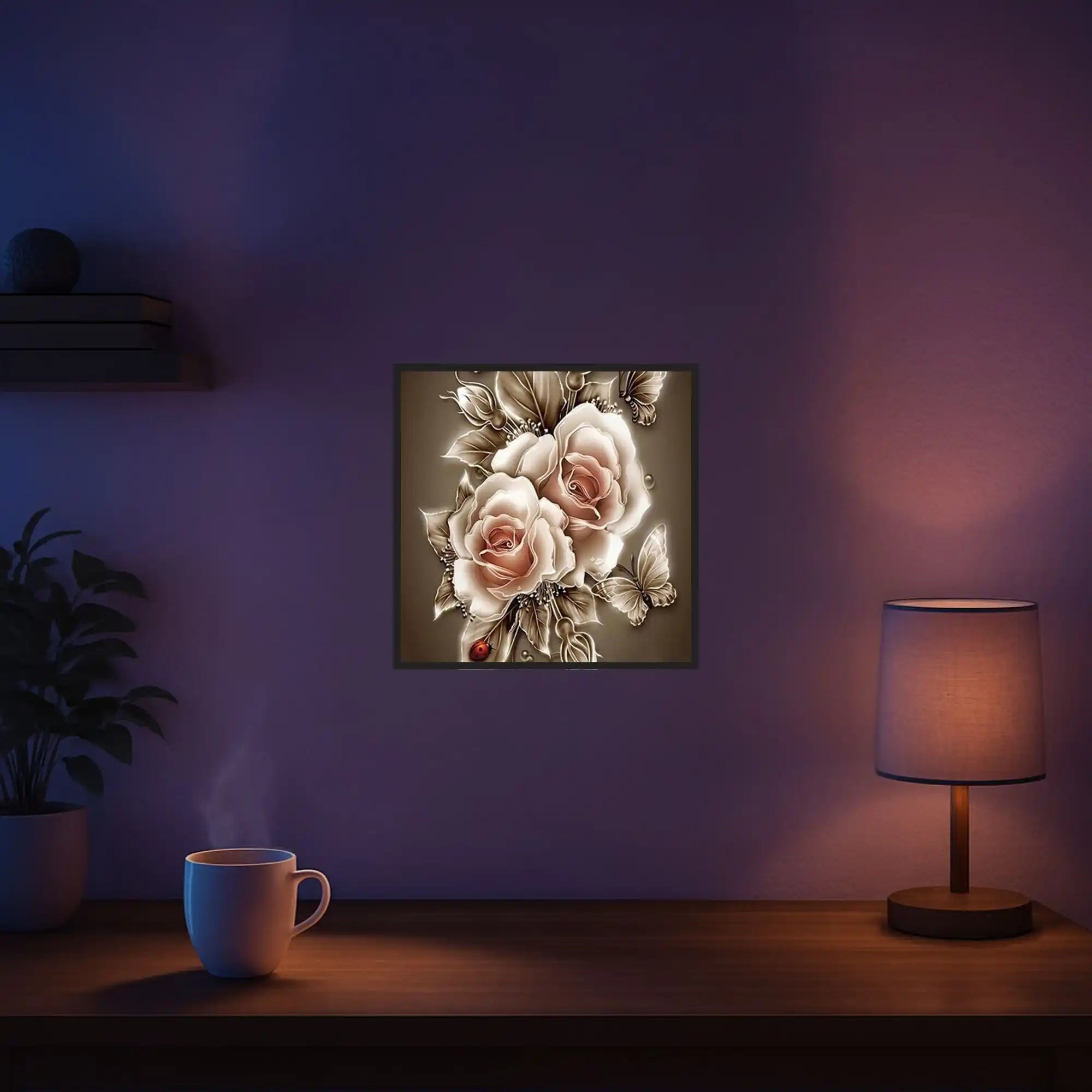 Diamond Painting - Goldene Rosen