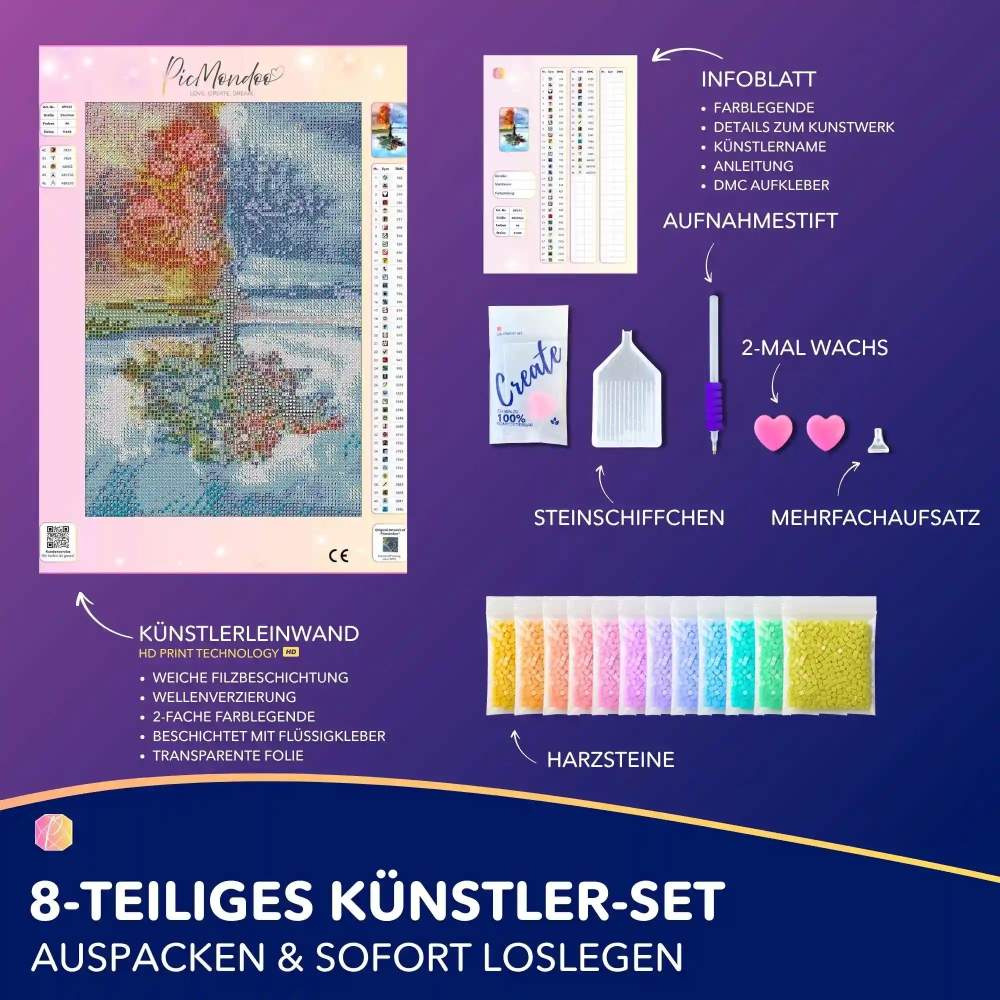 Diamond Painting - Baum der 4 Jahreszeiten MINI