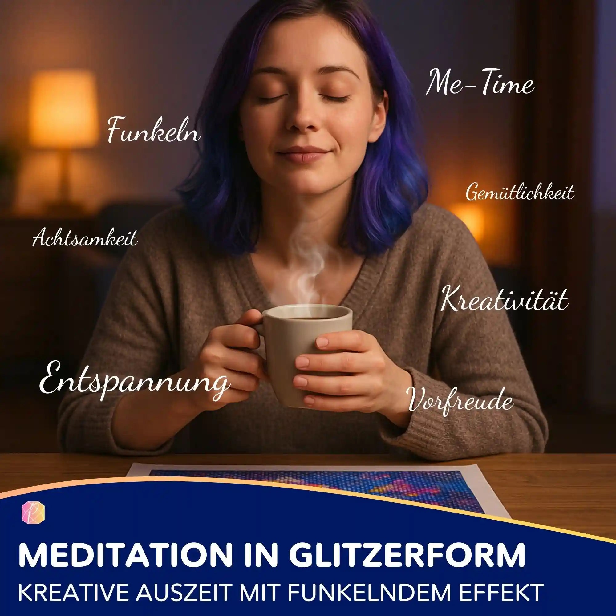 Diamond Painting - Leopard Blue Eyes MINI