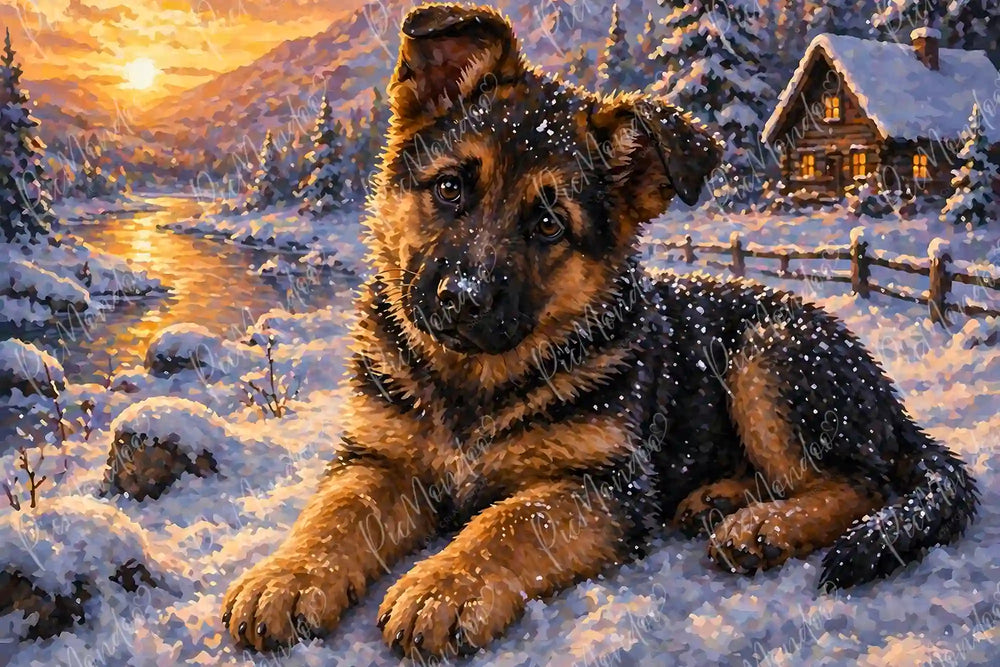 Diamond Painting 7 Tage Special - Erster Schnee