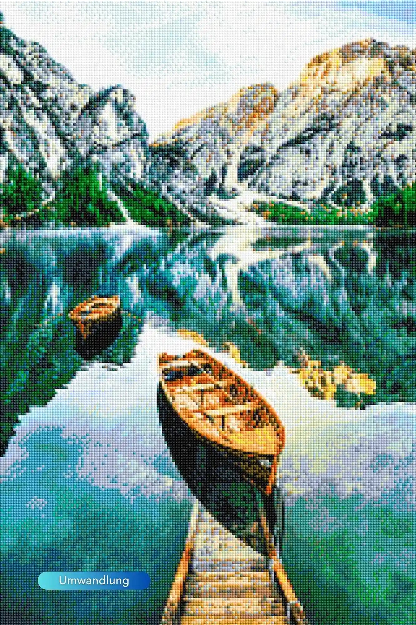 Diamond Painting - Das Boot am See