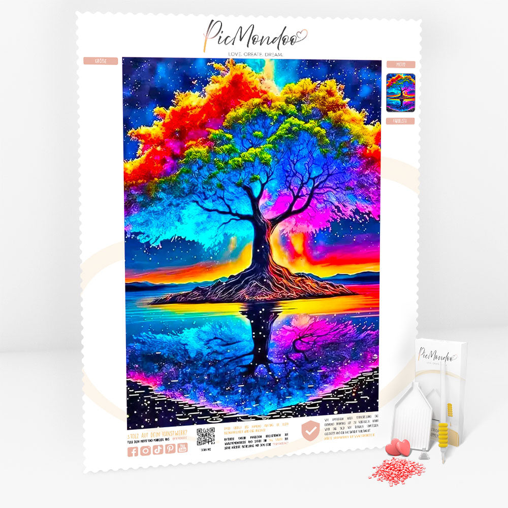 Diamond Painting 100 Farben Special - Rainbow Tree (Vorverkauf)