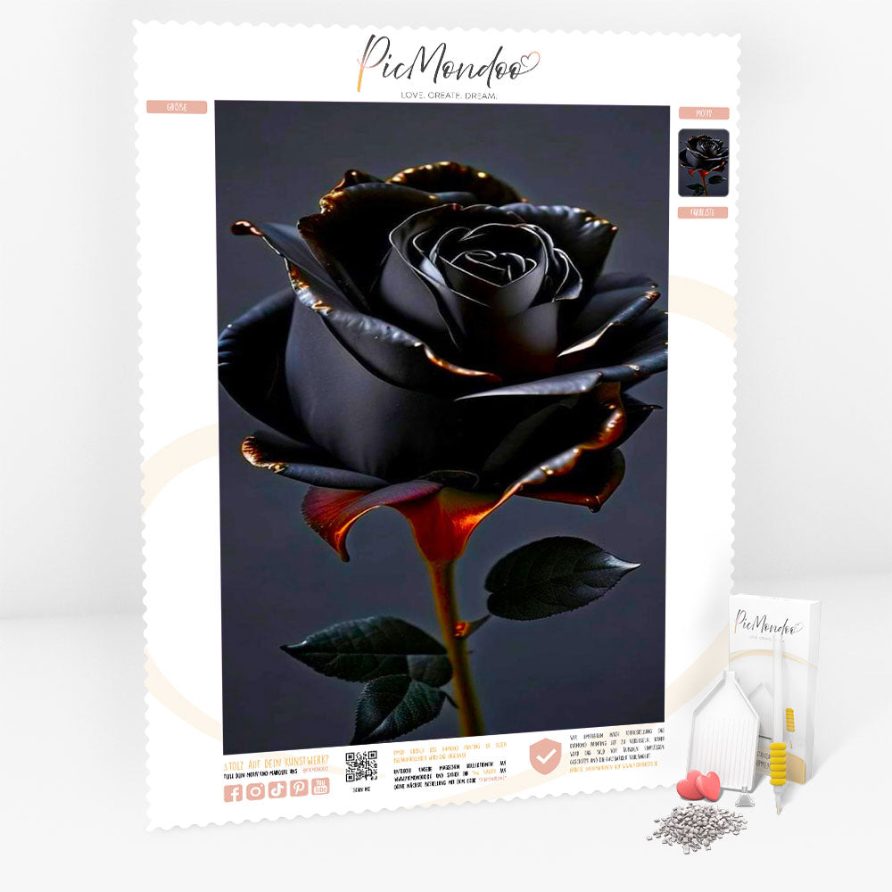 Diamond Painting  Black rose