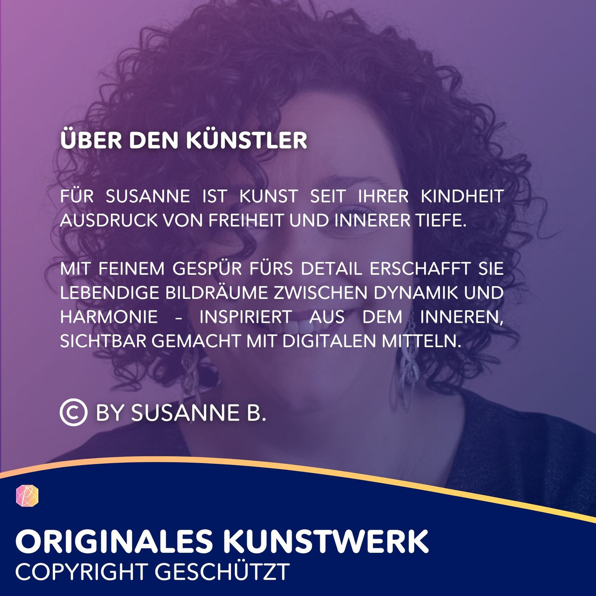 Künstlerporträt von Susanne B. für Picmondoo Diamond Painting und Malen nach Zahlen Kunstwerke