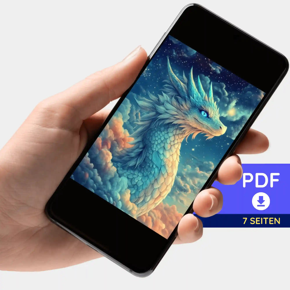 Digitale Bildmappe - Susen Pfifferling - Himmelsdrache Saphira
