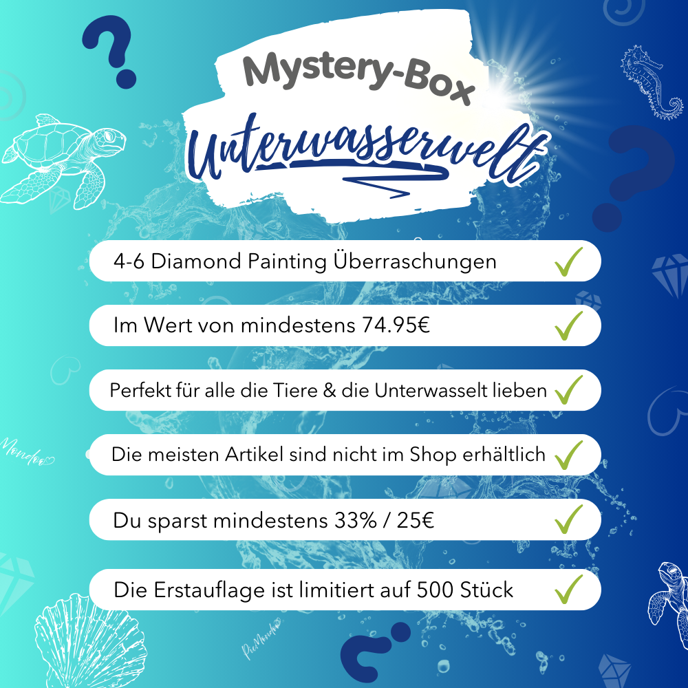 Diamond Painting Mystery-Box "Unterwasserwelt" (#1)