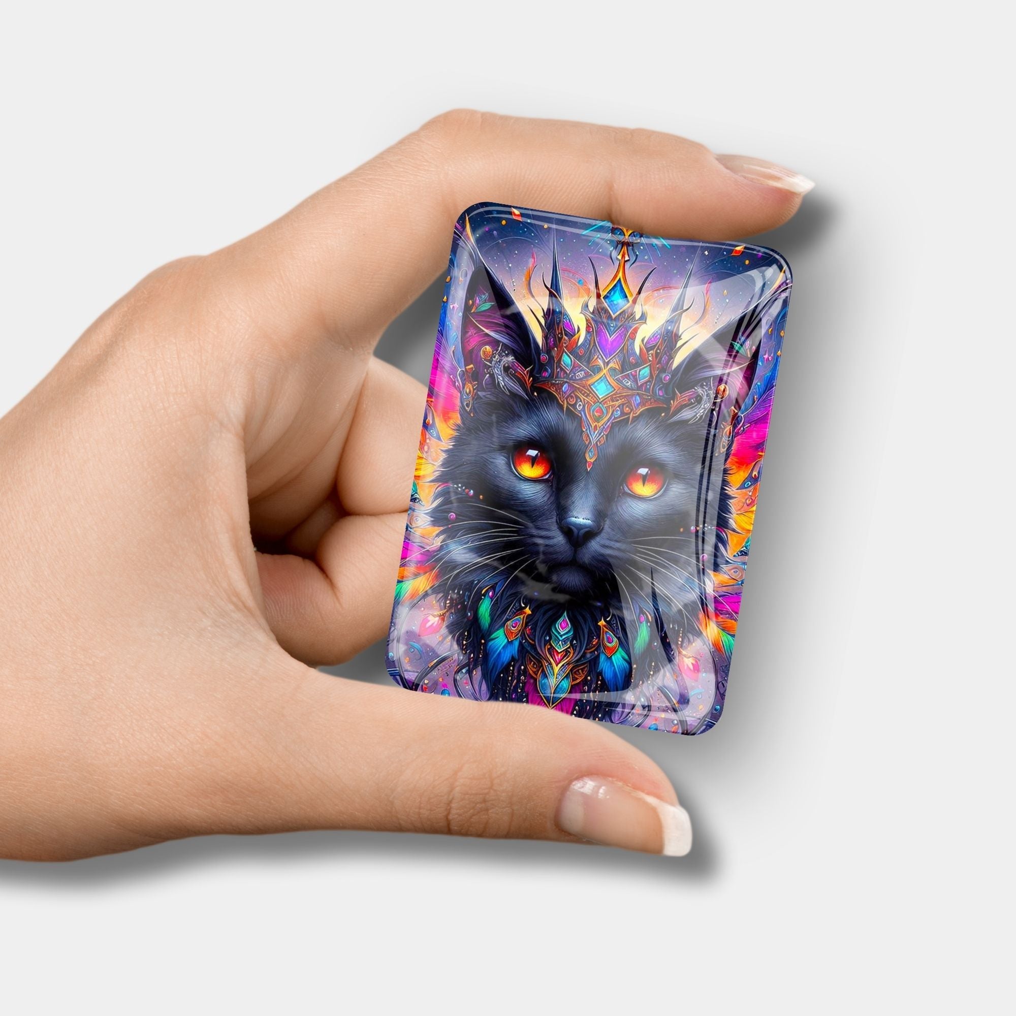 Cover Minder - Mystic colorsplash cat