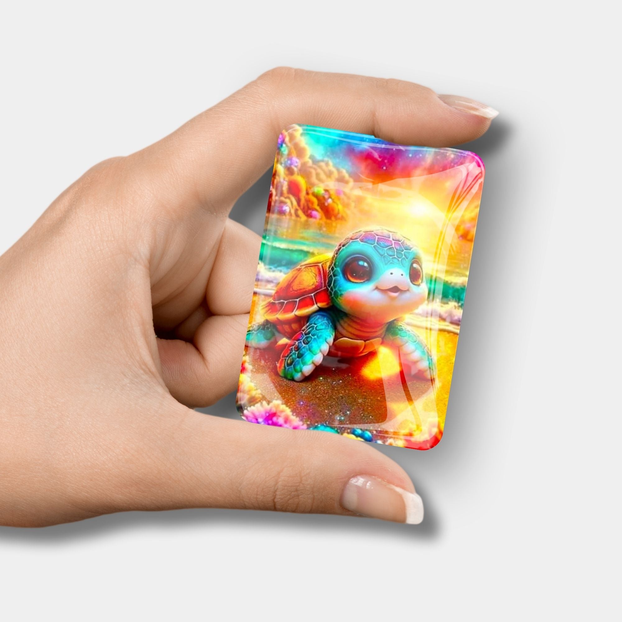 Cover Minder - Diamond Painting 100 Farben Special - Schildkröte am Funkelstrand