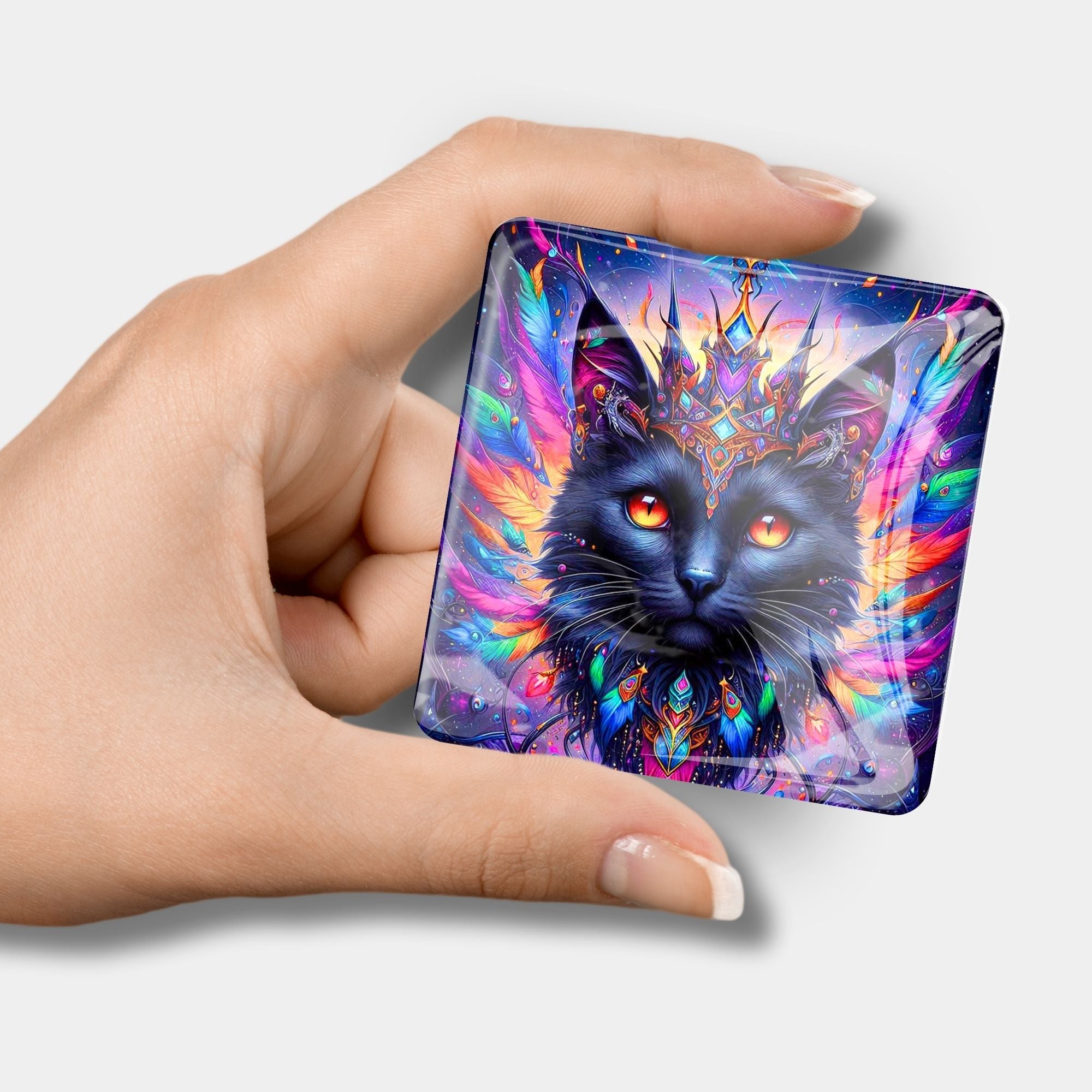 Cover Minder - Mystic colorsplash cat