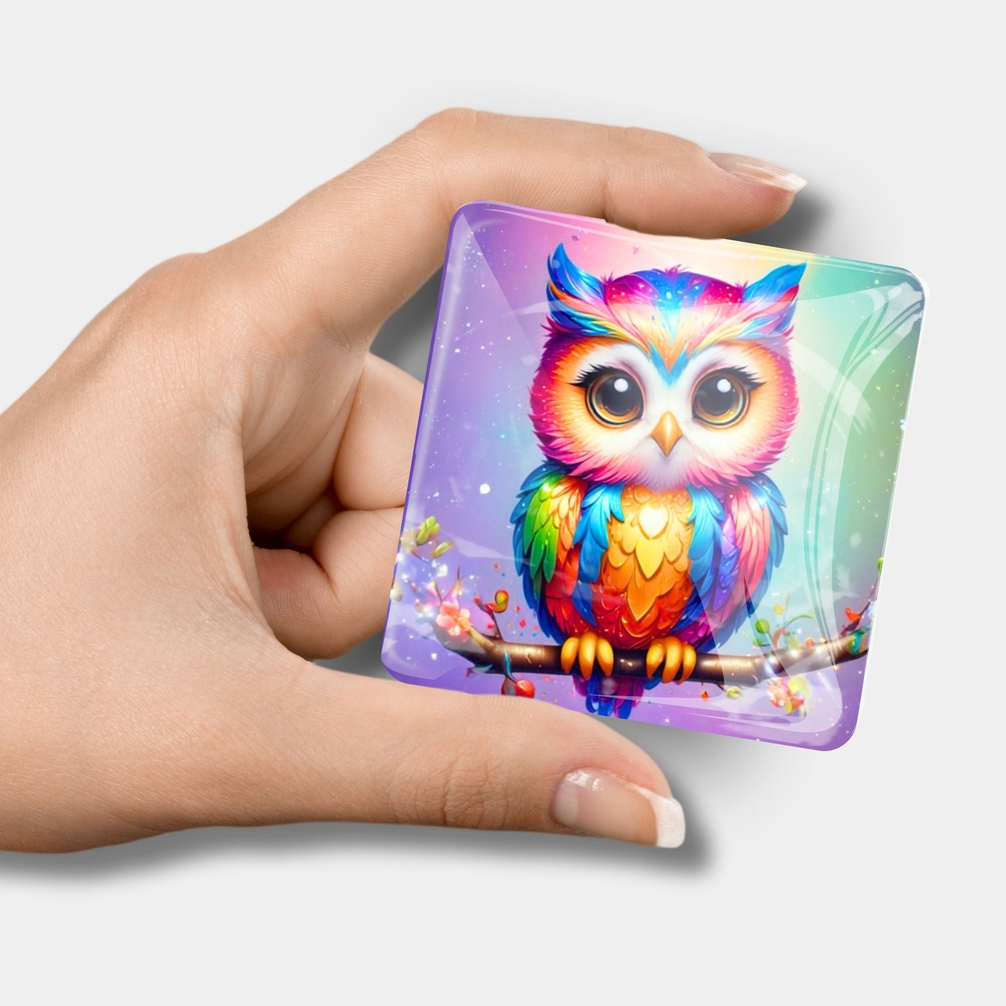 Cover Minder - Diamond Painting Fairydust Special - Eule Fridolin