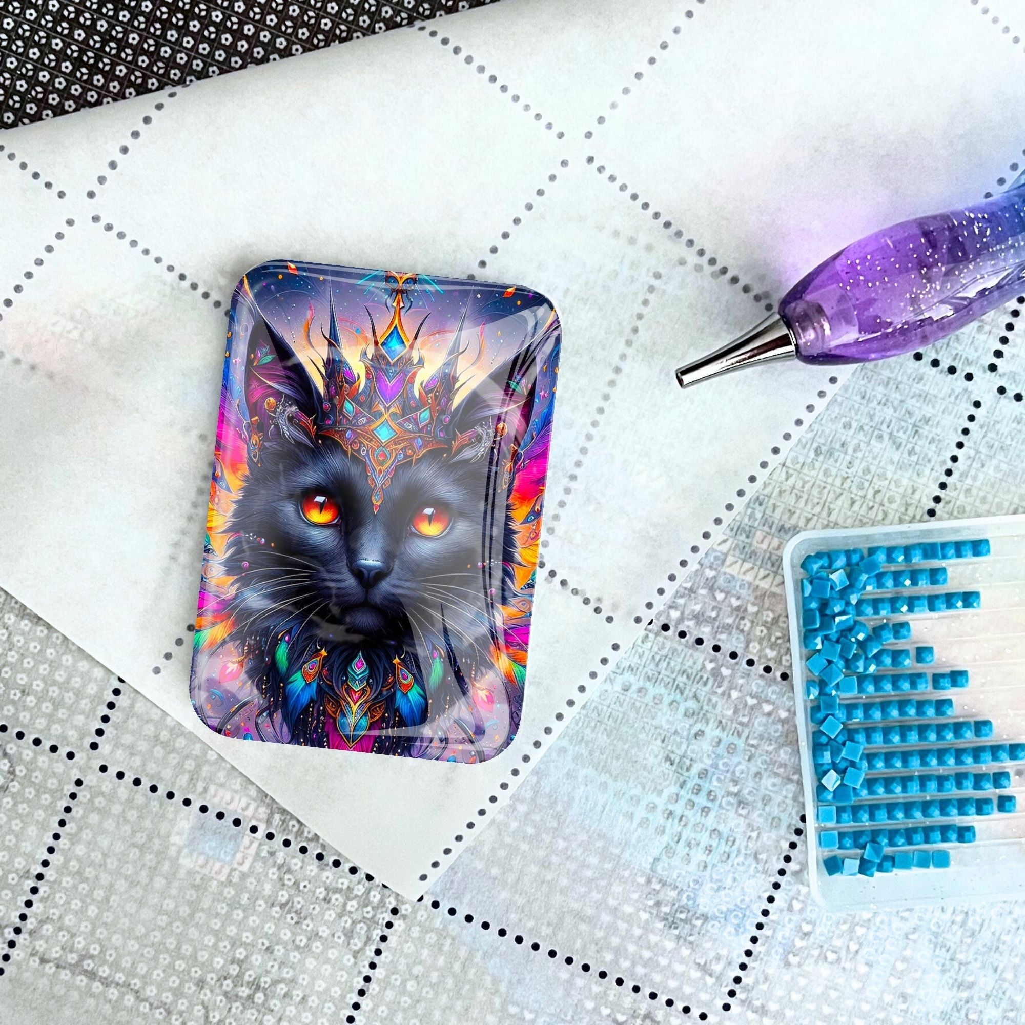 Cover Minder - Mystic colorsplash cat