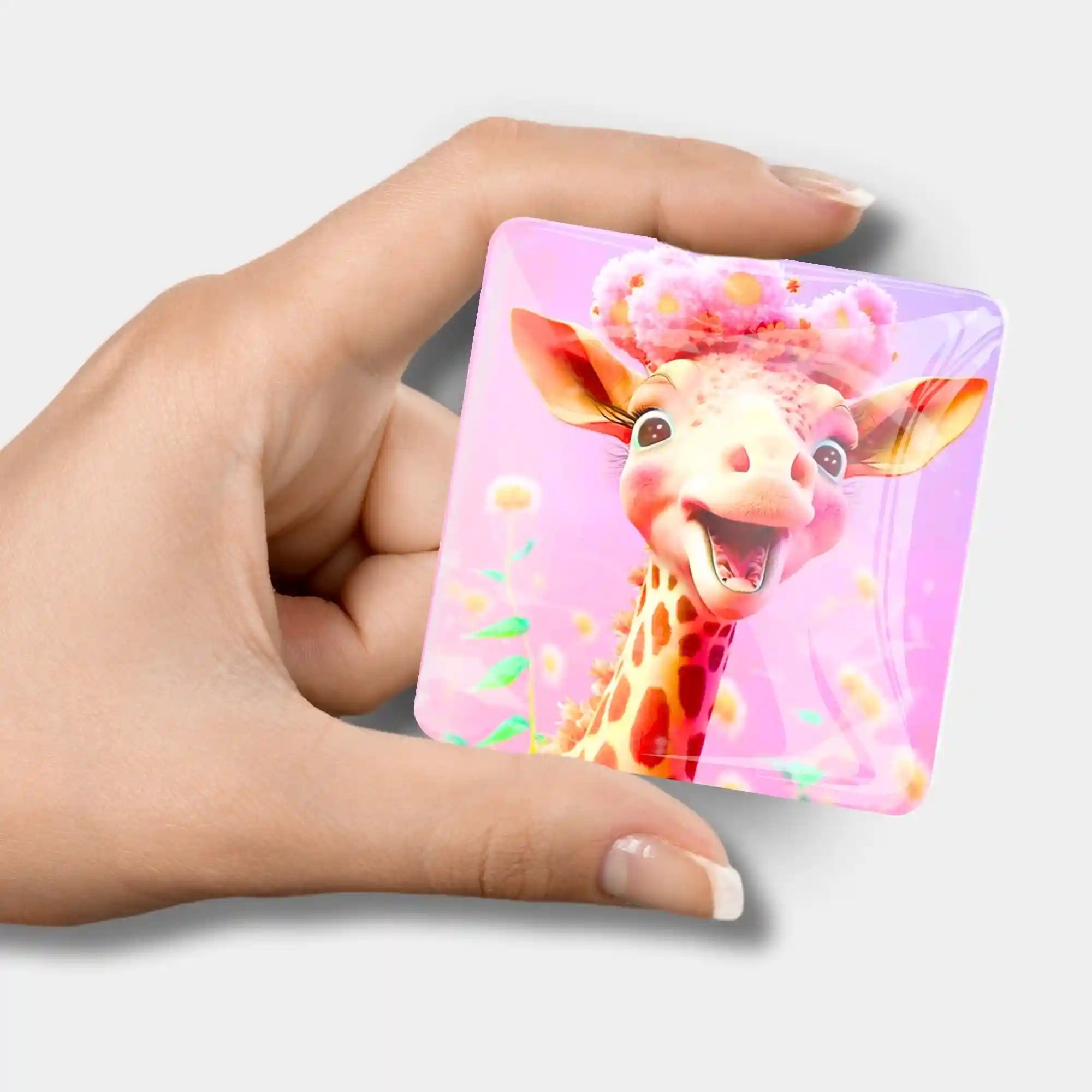 Cover Minder - Fröhliche Giraffe