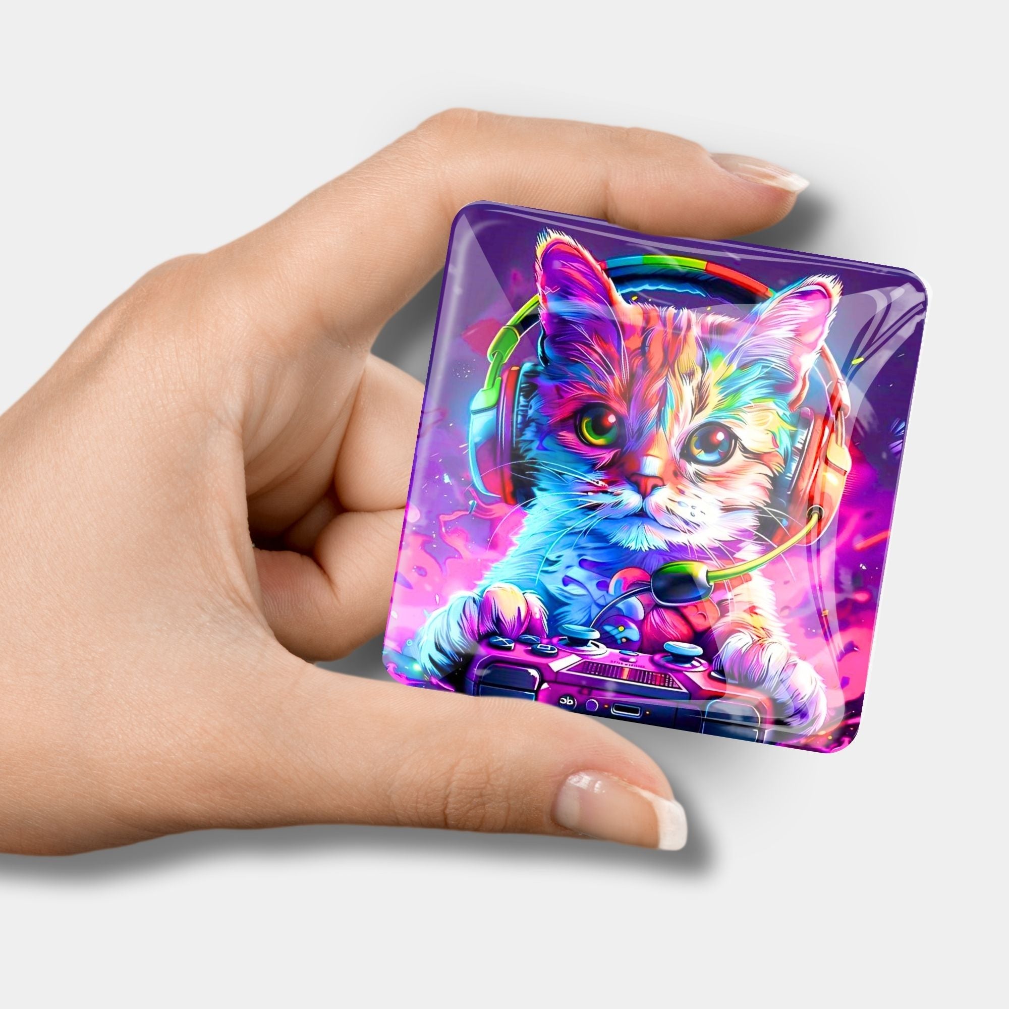 Cover Minder -Colorful gaming Cat