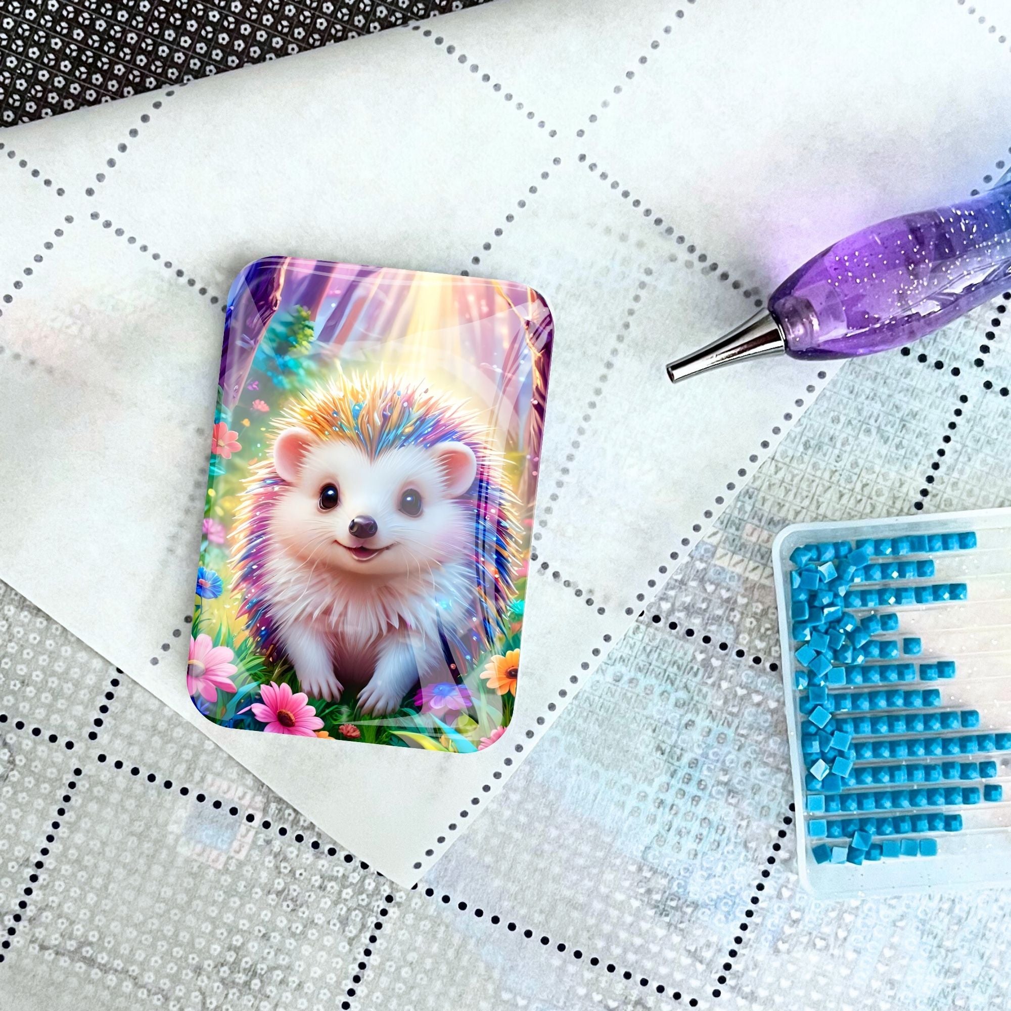 Cover Minder -Diamond Painting Fairydust Special - Igel Stups