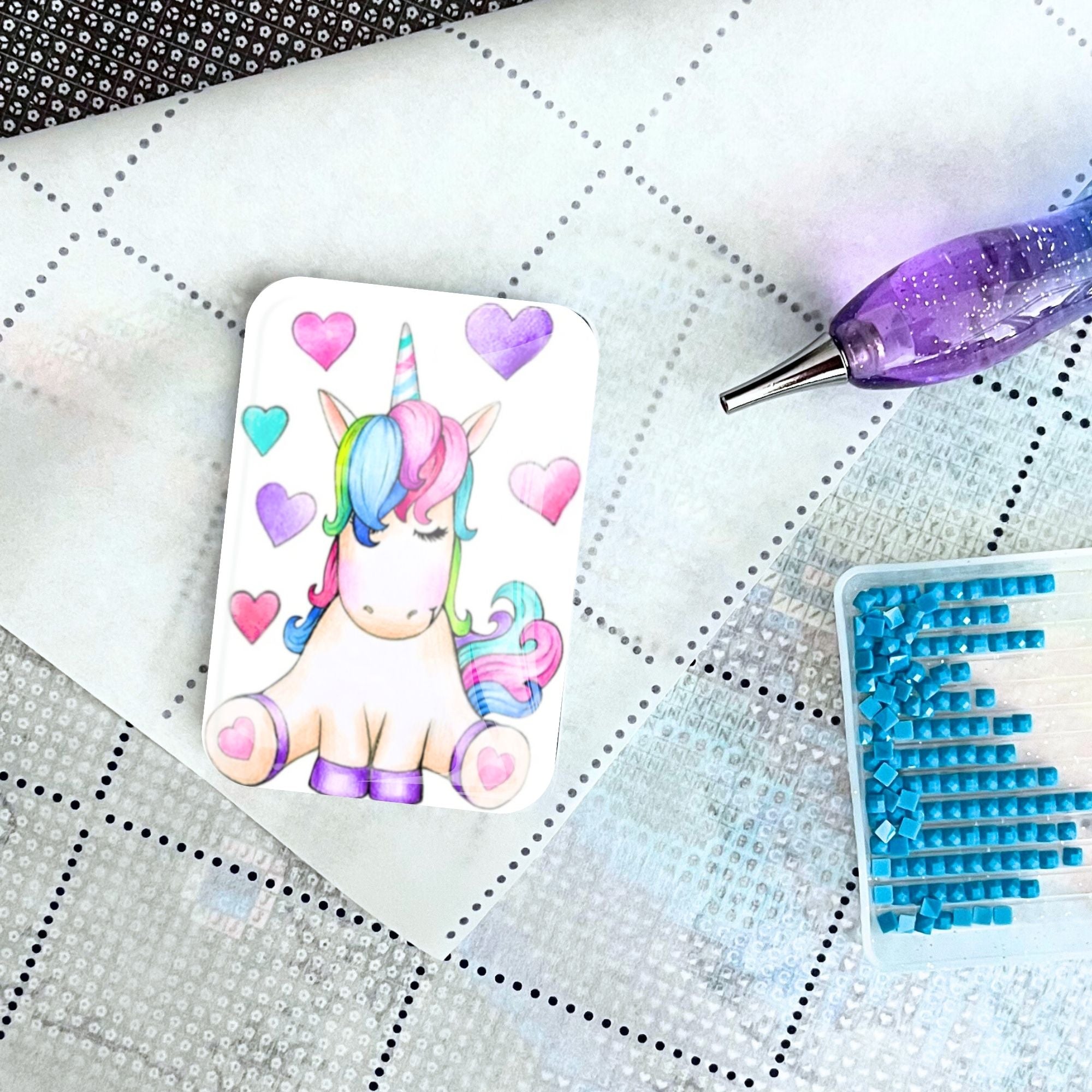 Cover Minder - Buntes Einhorn