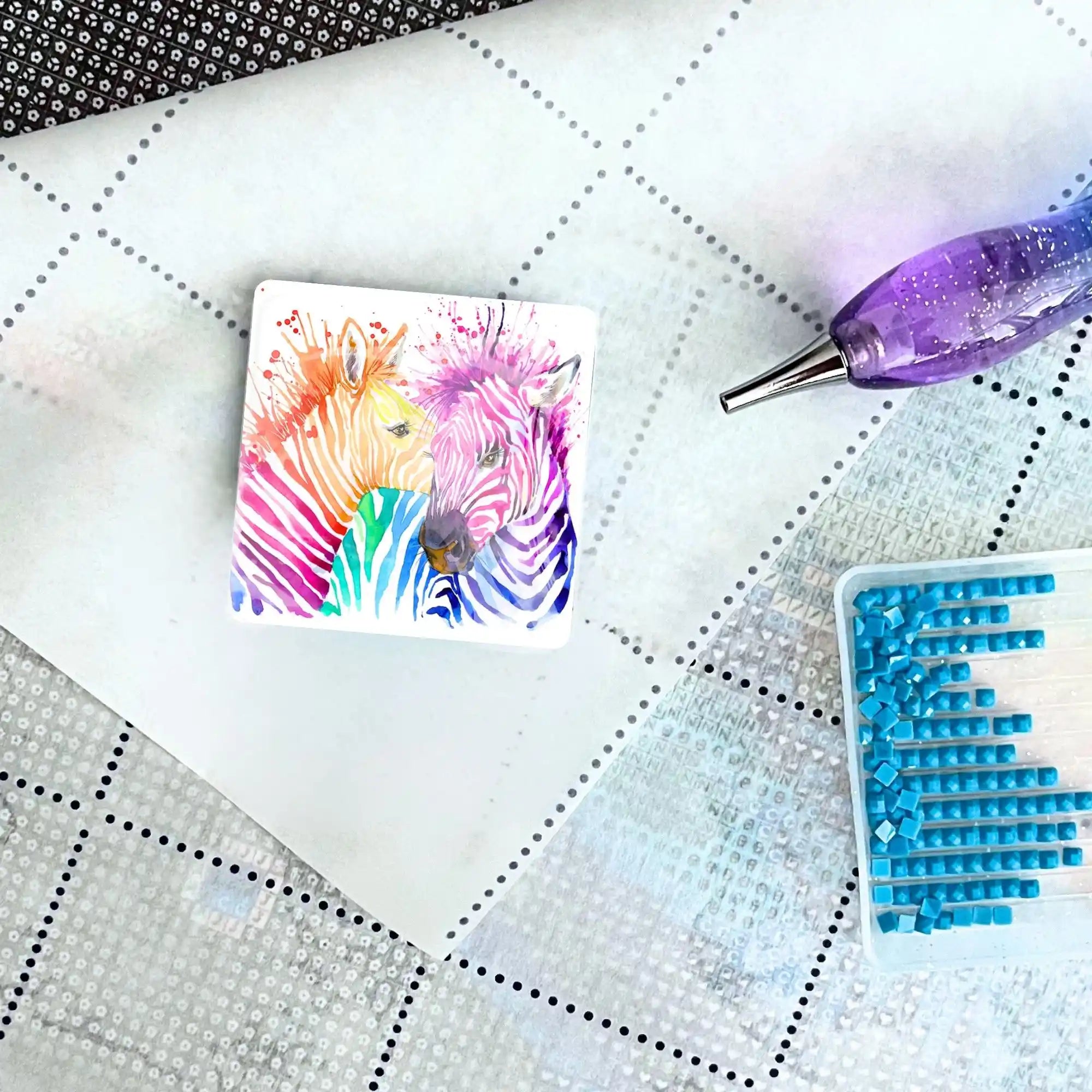 Cover Minder - Bunte Zebras