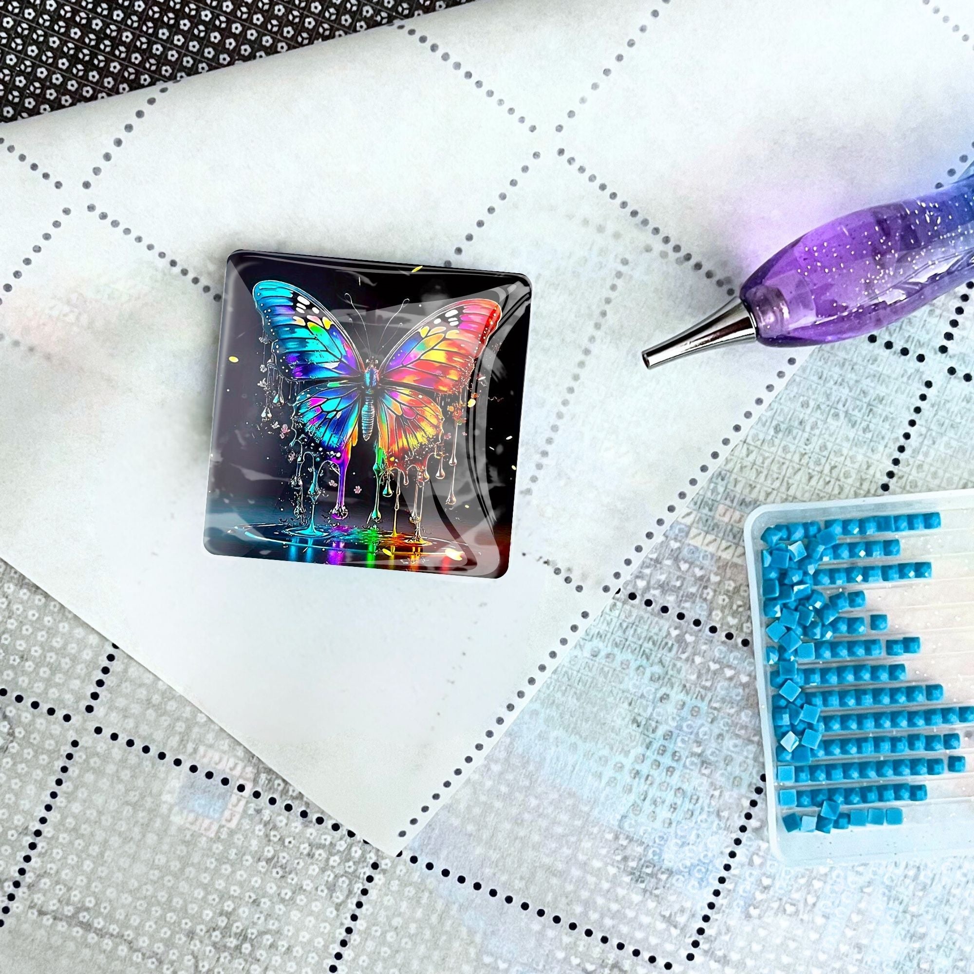 Cover Minder -Waterdrop butterfly