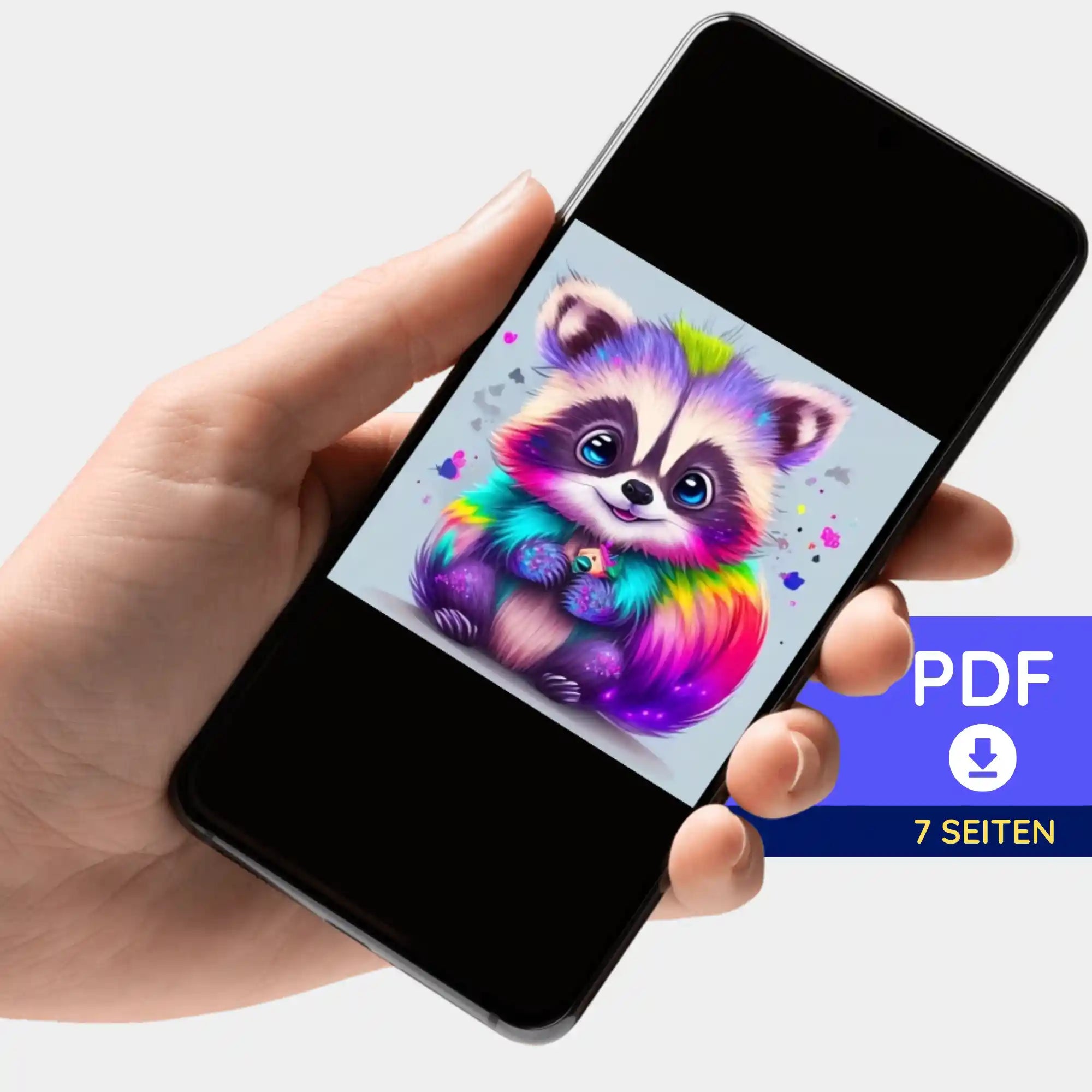 Digitale Bildmappe - Waschbär - Willibald