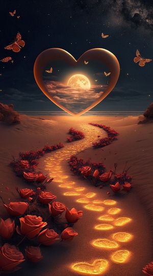 Diamond Painting - Weg der Liebe