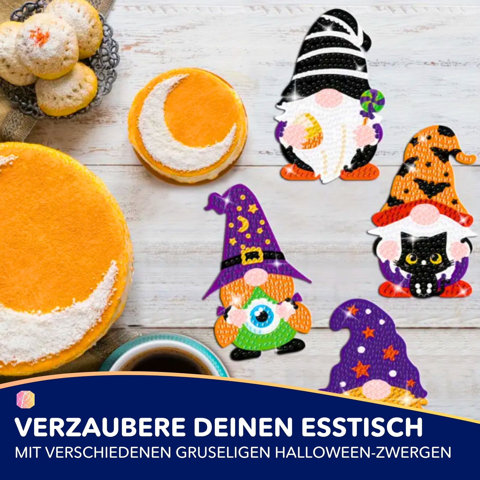 Diamond Painting - Untersetzer Halloween