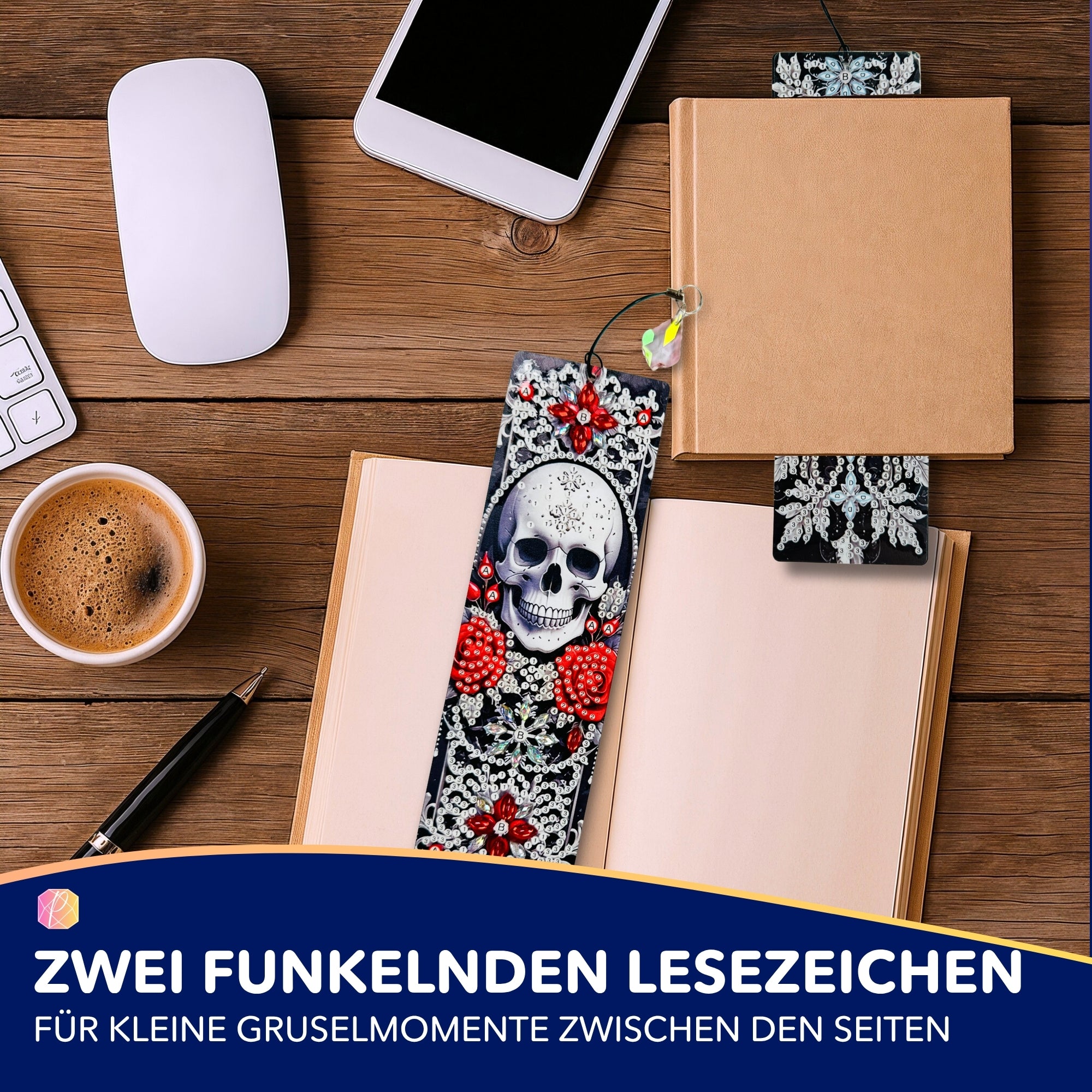 Diamond Painting Lesezeichen "Halloween"