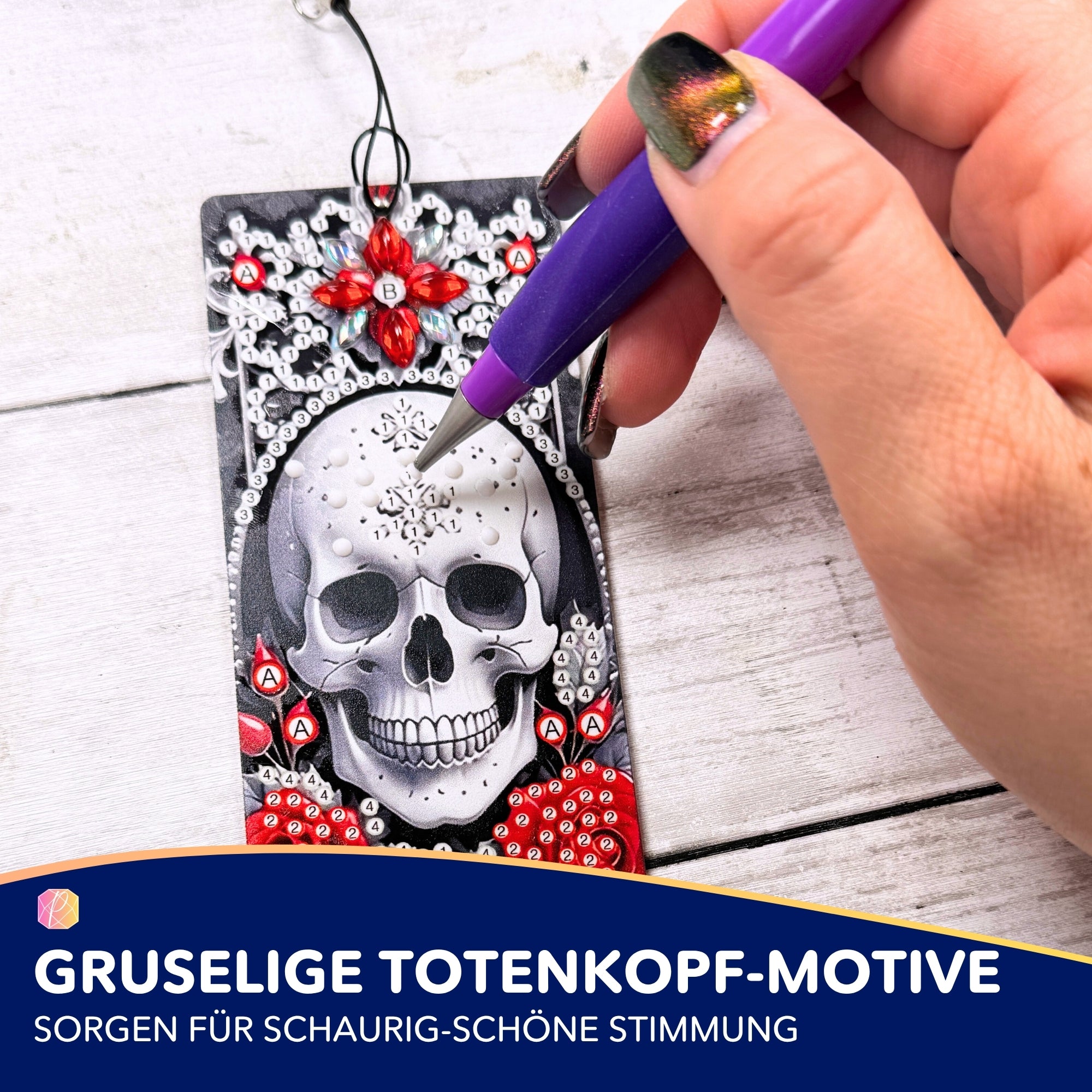 Diamond Painting Lesezeichen "Halloween"