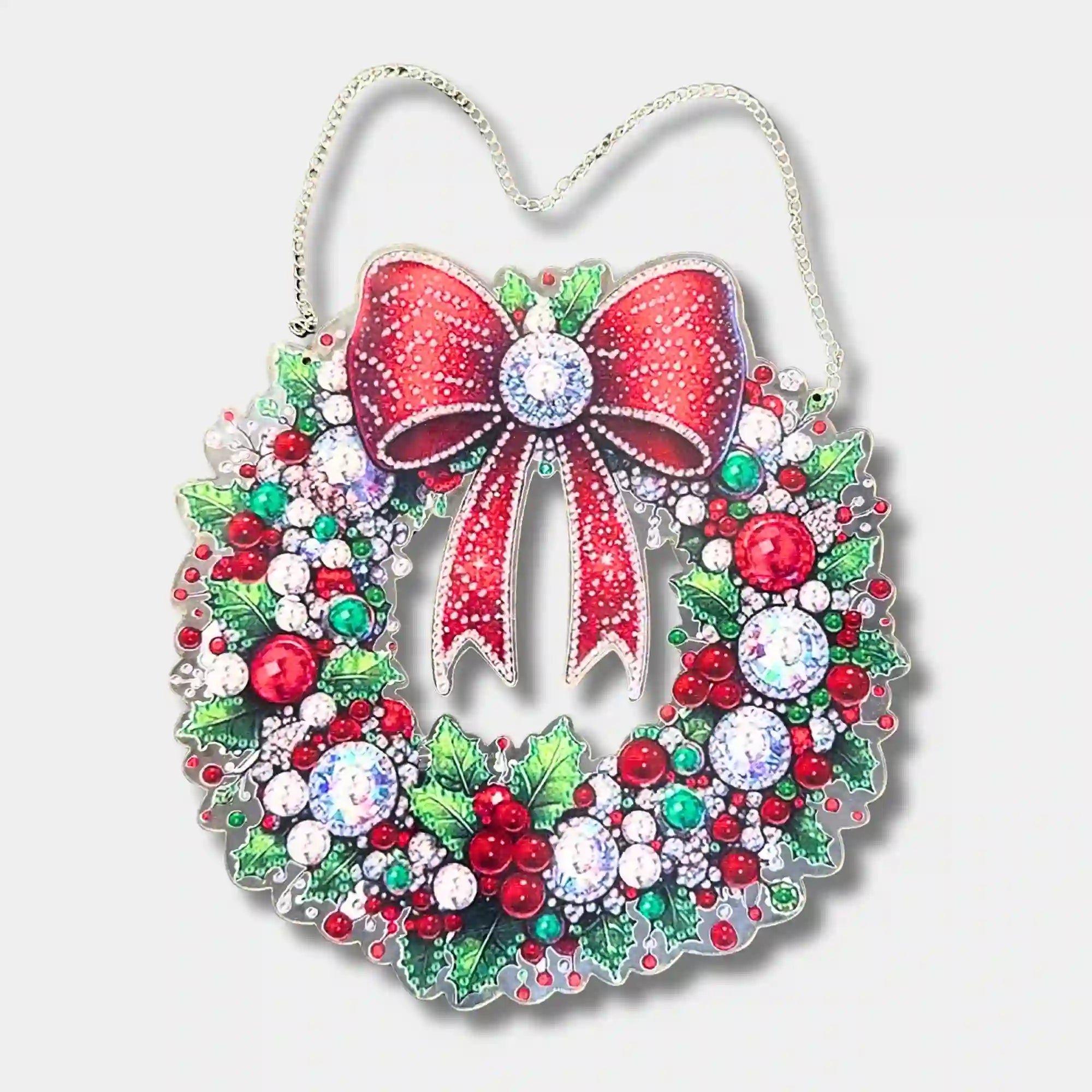 Diamond Painting XL Aufhänger - Weihnachtskranz