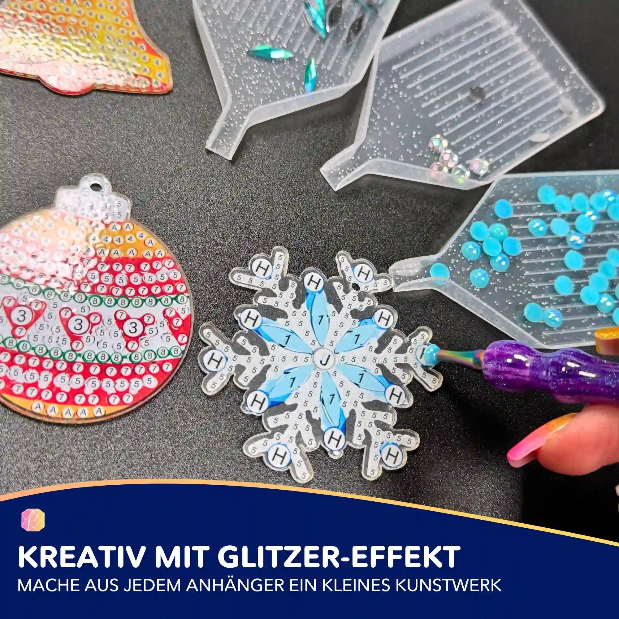 Diamond Painting - Kleine Weihnachtsanhänger