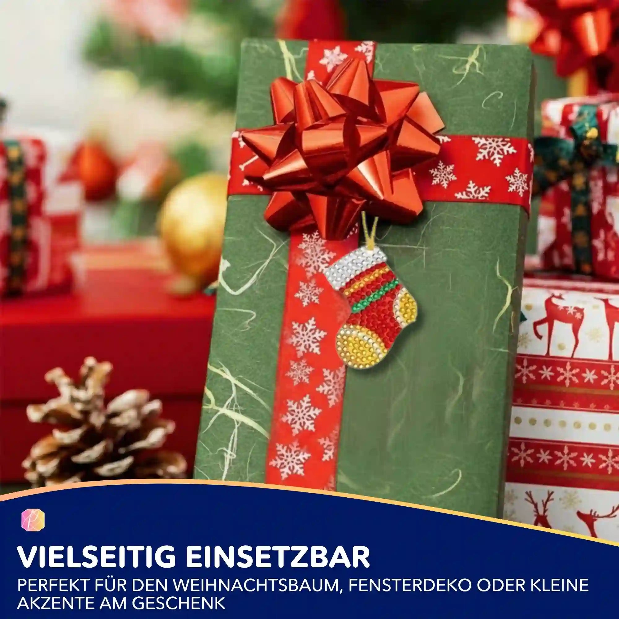 Diamond Painting - Kleine Weihnachtsanhänger