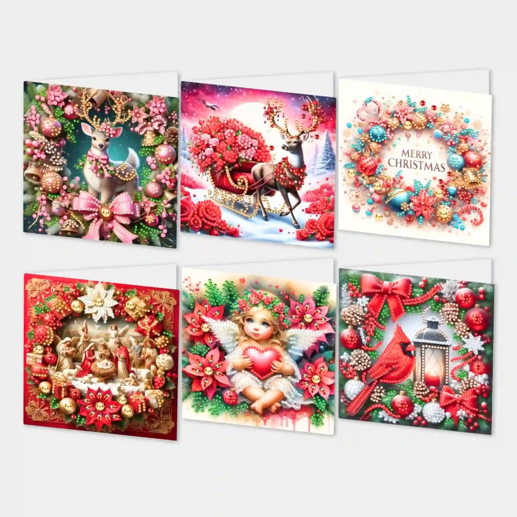 Diamond Painting Weihnachtskarten