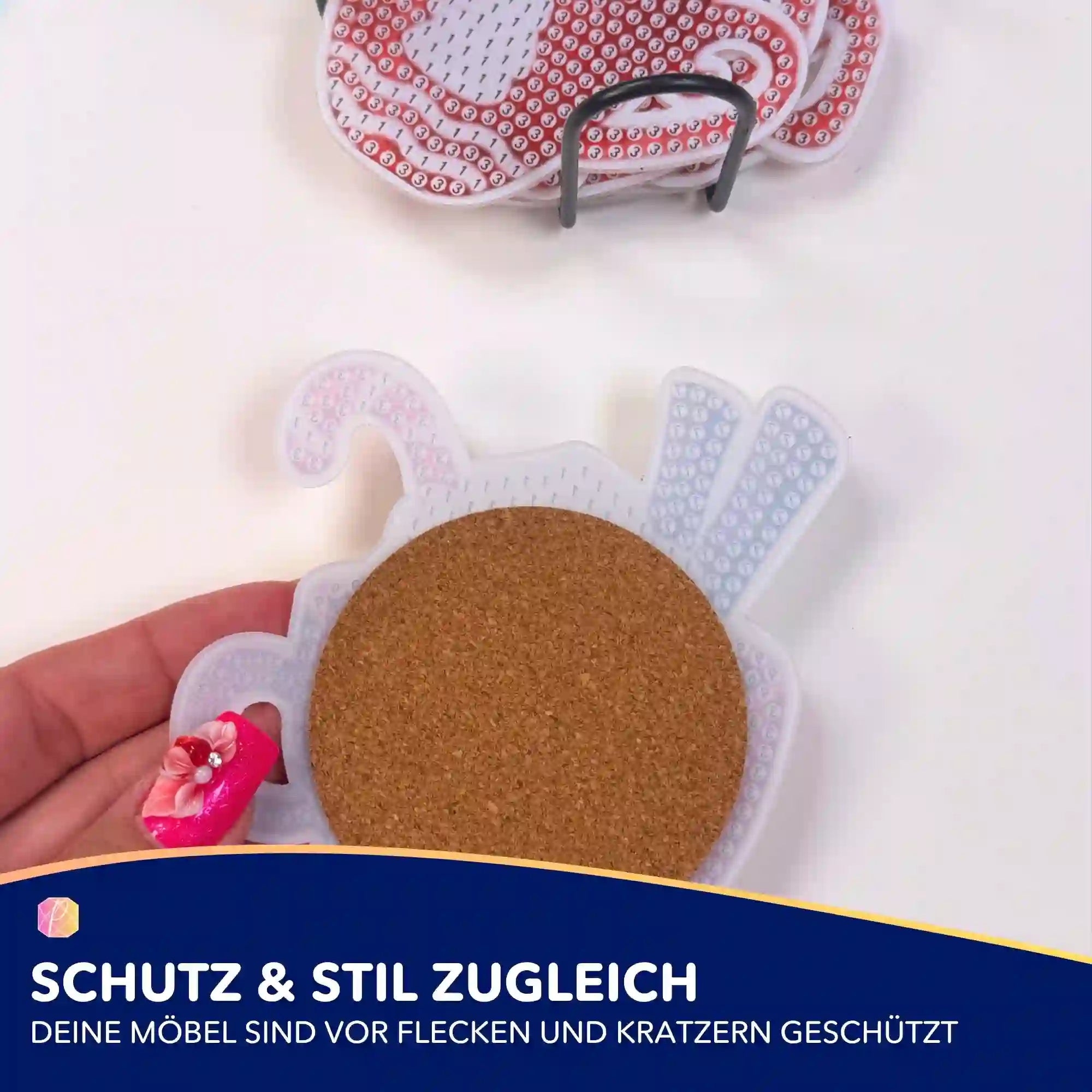 Diamond Painting - Untersetzer Weihnachtstassen