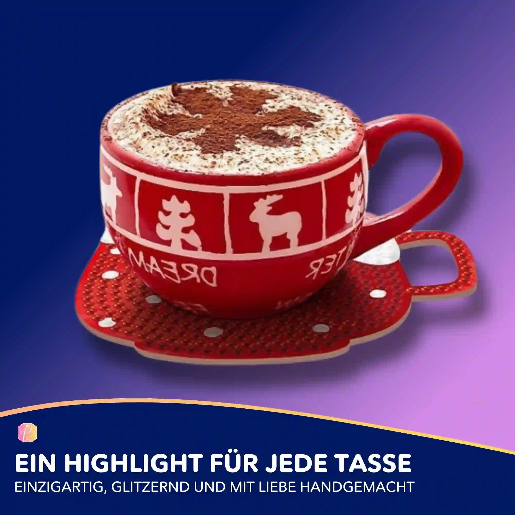 Diamond Painting - Untersetzer Weihnachtstassen