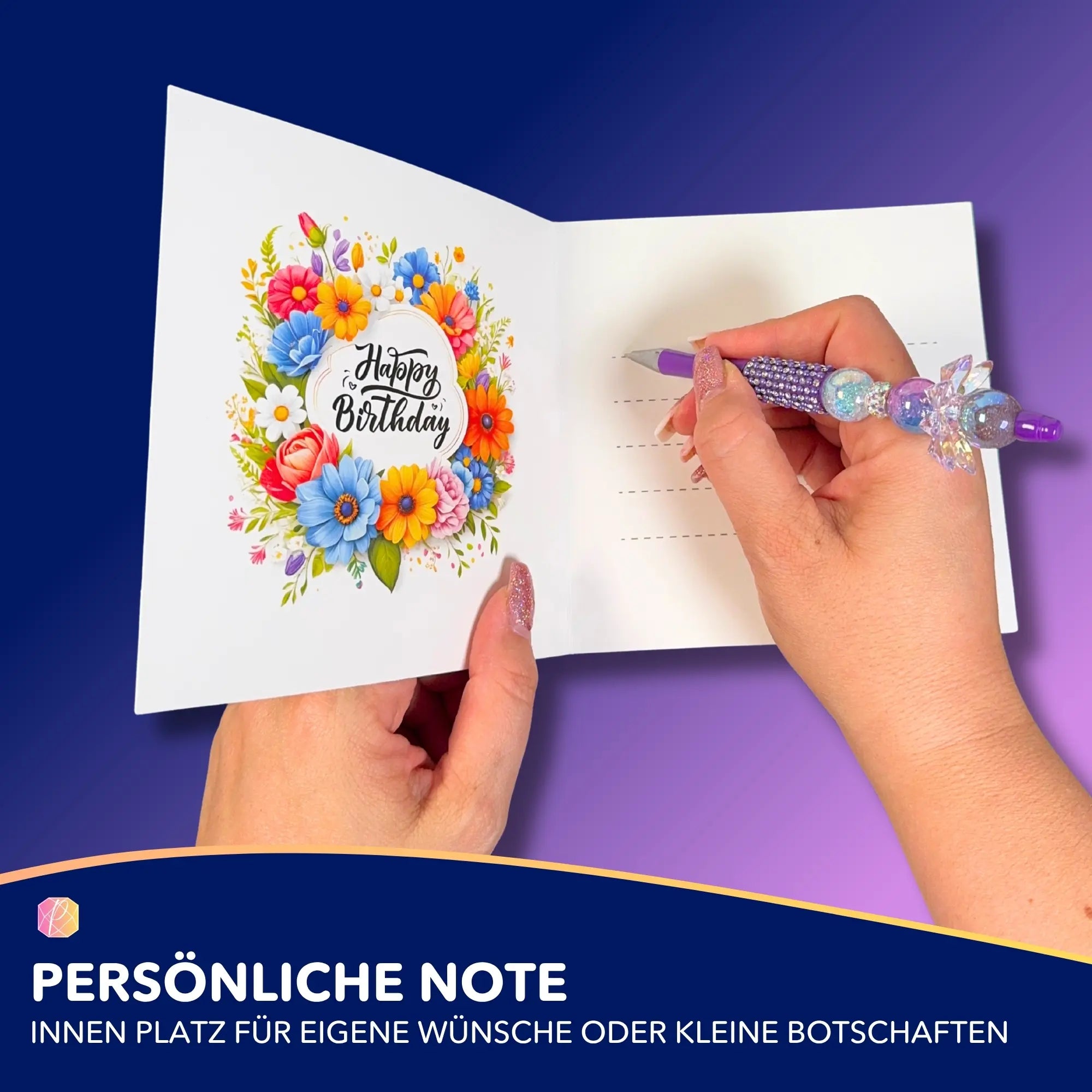 Diamond Painting Geschenkkarten Geburtstag