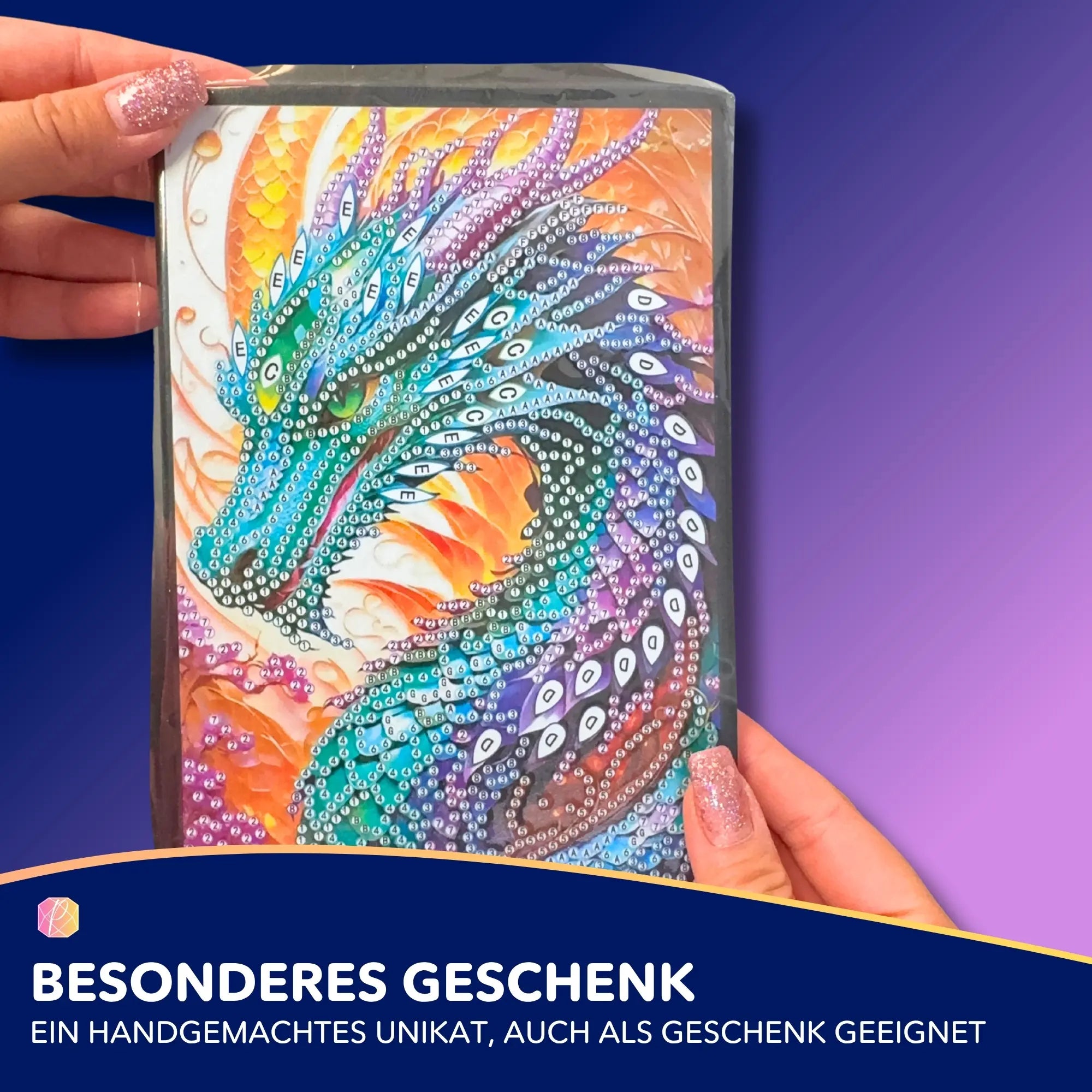 Diamond Painting Notizbuch - Drache