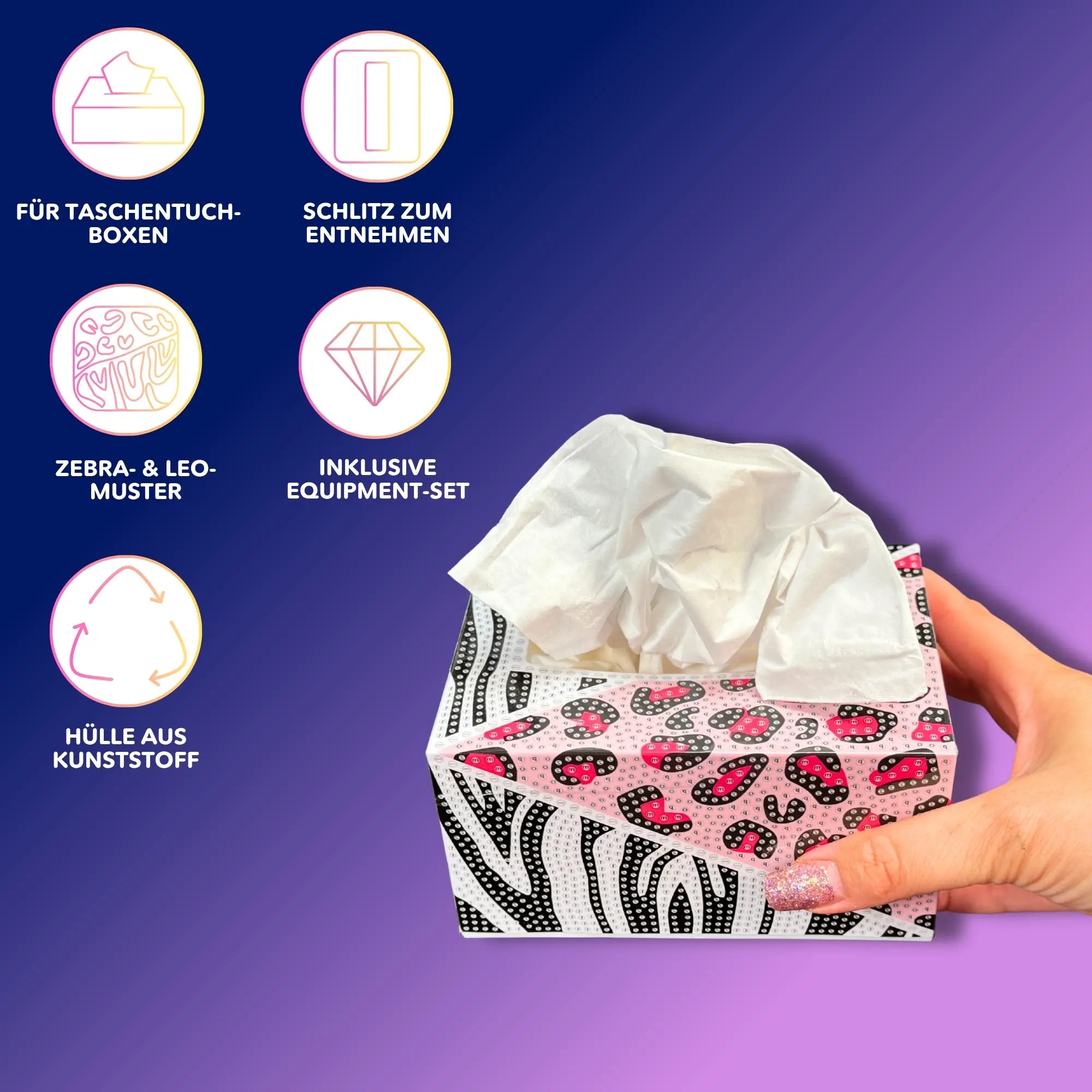 Diamond Painting - Tücherbox Tiermuster