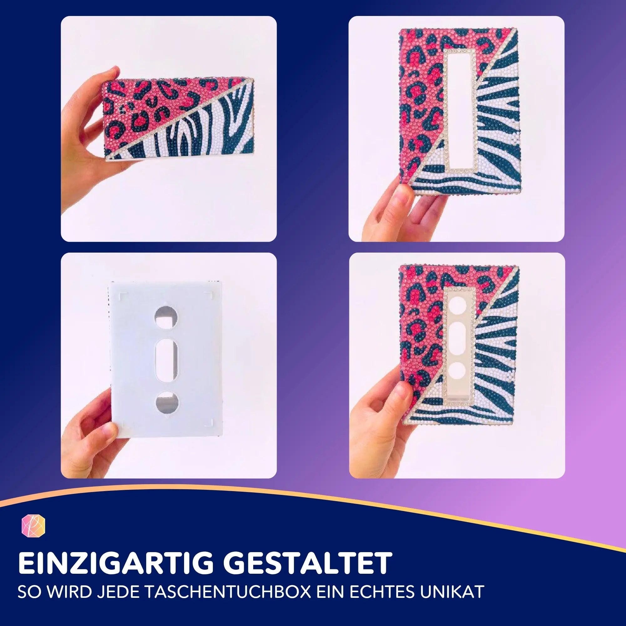 Diamond Painting - Tücherbox Tiermuster