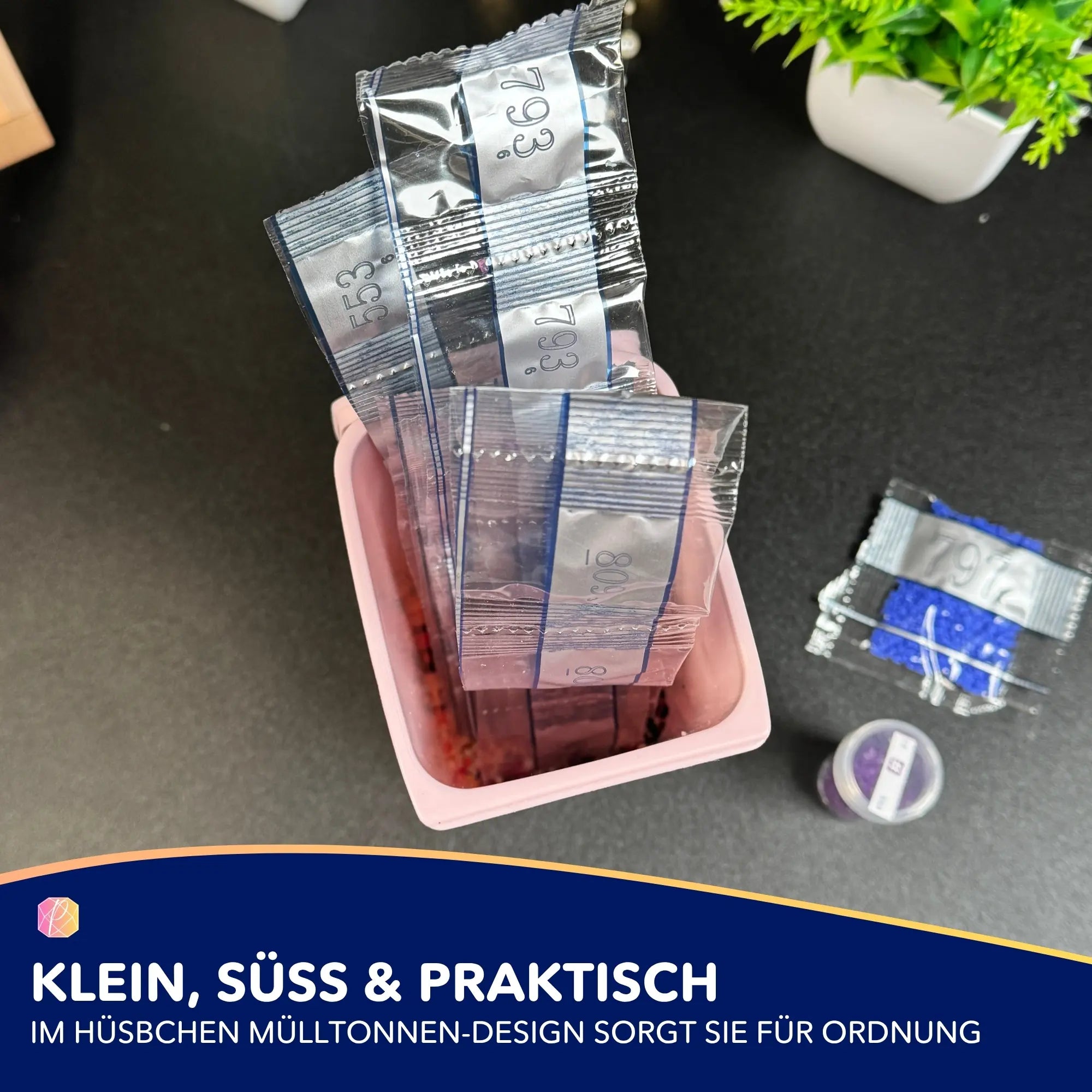 Diamond Painting - Kleine Mülltonne